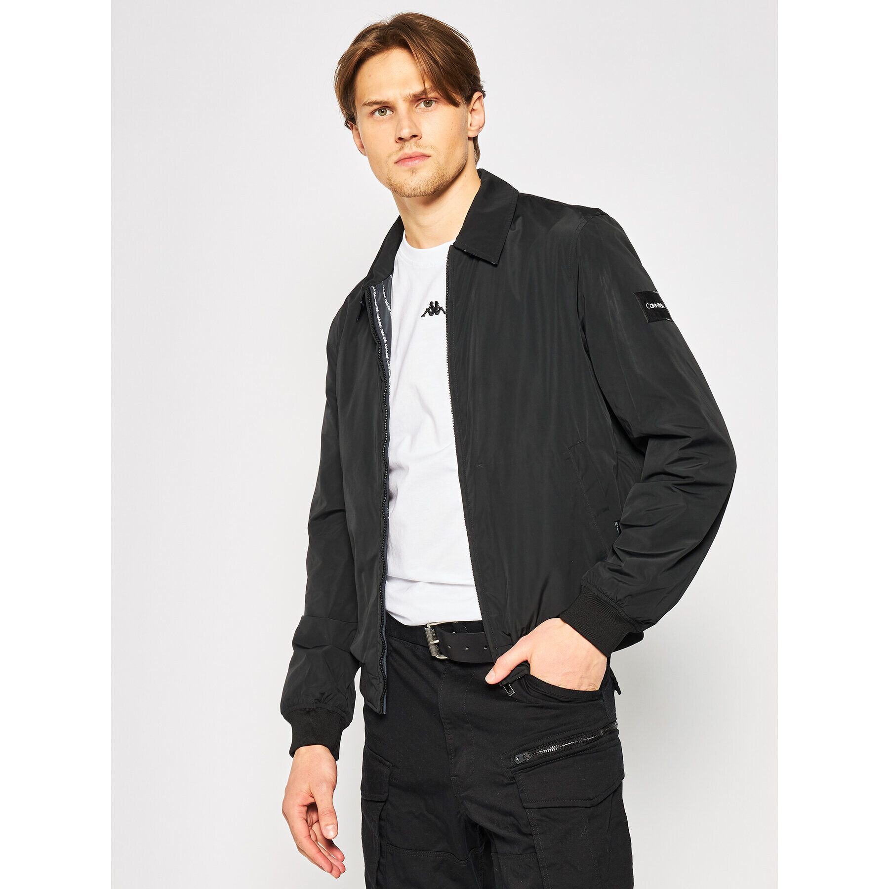 Calvin Klein Яке бомбър Reversible K10K105269 Черен Regular Fit - Pepit.bg