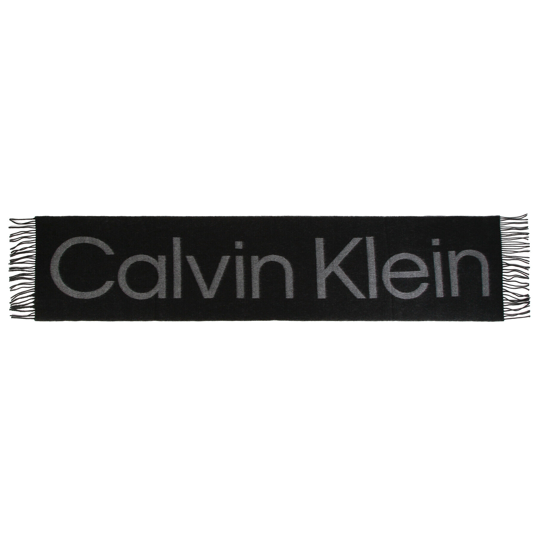 Calvin Klein Зимен шал Dark Jacquard 40X180 K50K509696 Черен - Pepit.bg