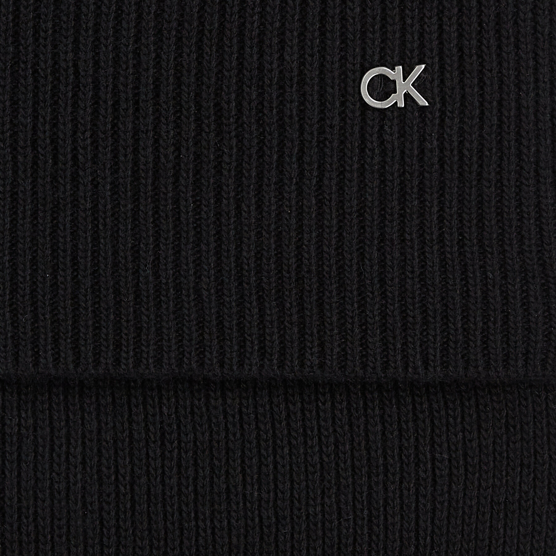 Calvin Klein Зимен шал Re-Lock Knit Scarf 30X180 K60K611128 Черен - Pepit.bg