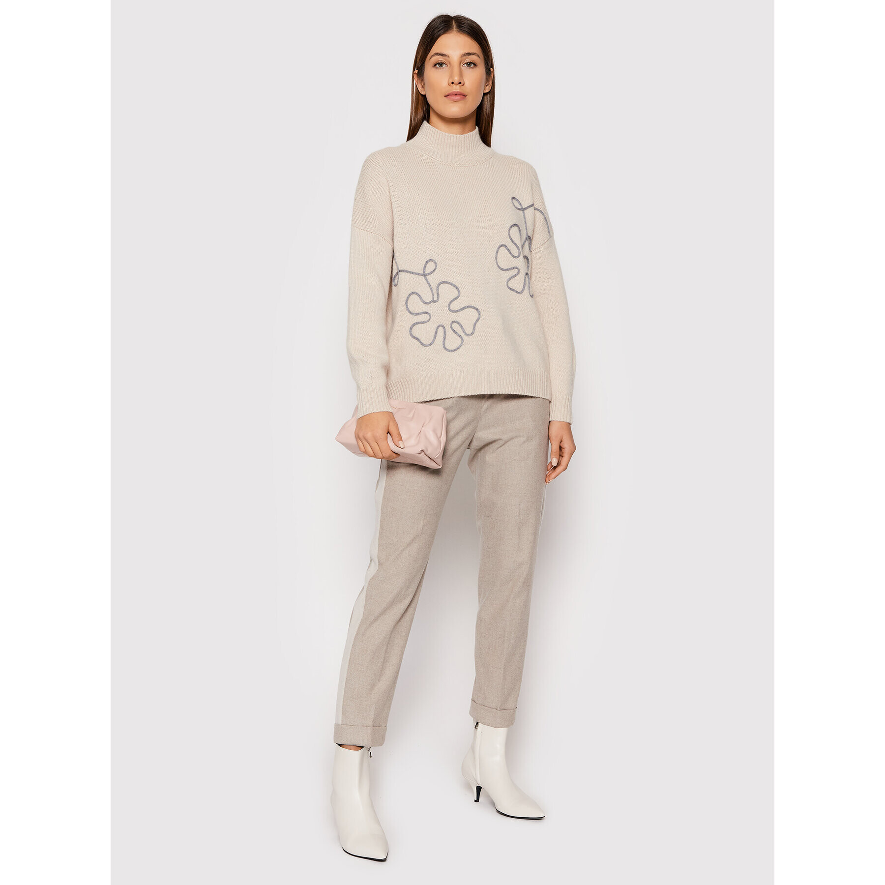 Cappellini Поло M99210F05R 9797B Бежов Regular Fit - Pepit.bg