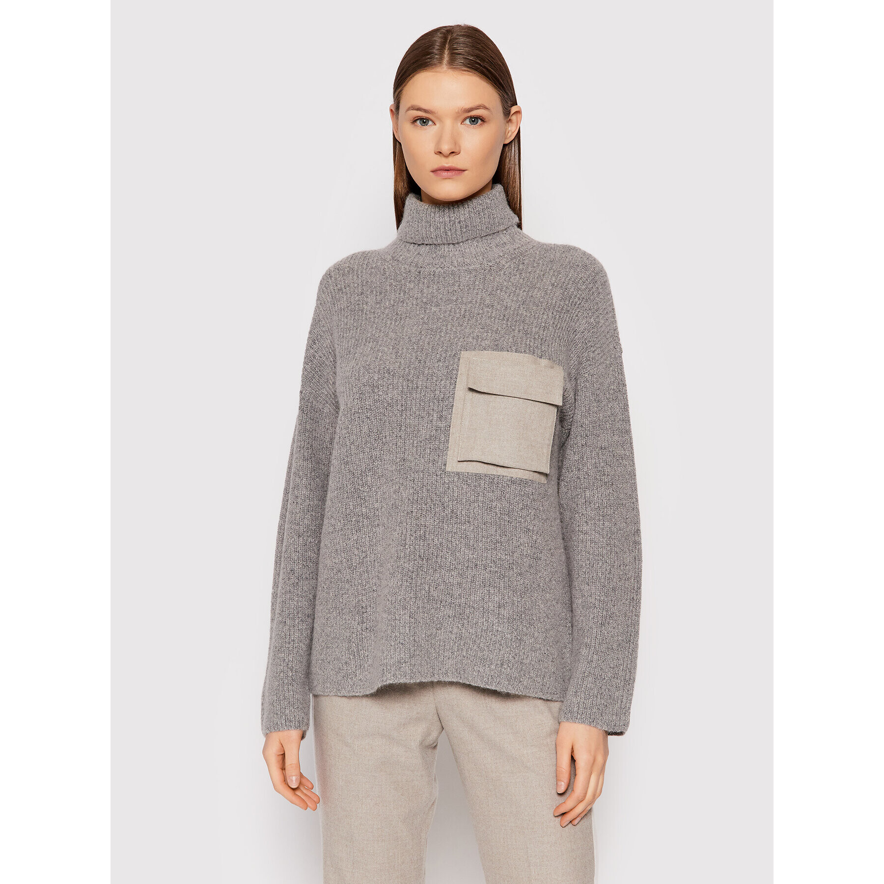 Cappellini Поло M99251F07 9797G Сив Regular Fit - Pepit.bg