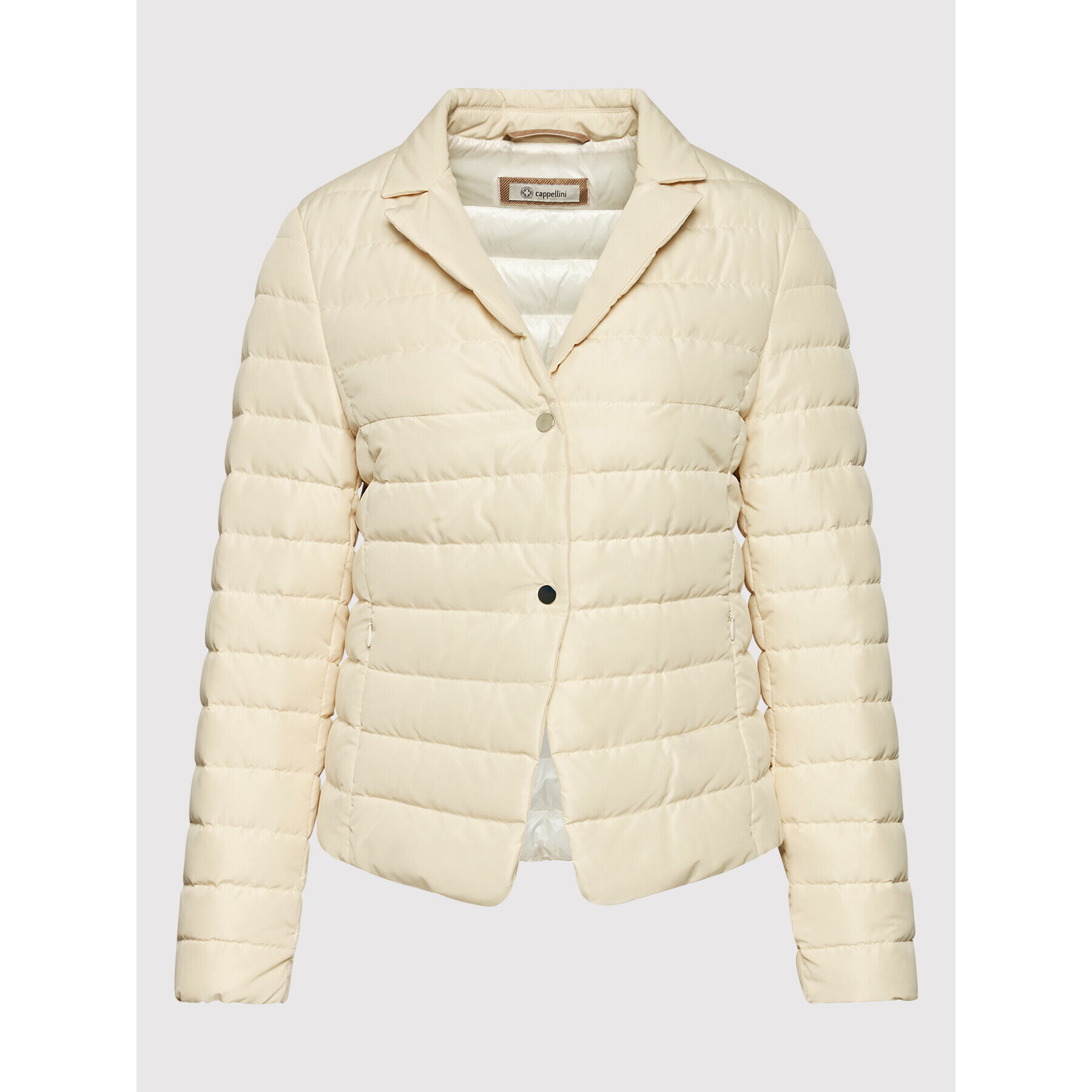 Cappellini Пухено яке M24422 06695 Бежов Regular Fit - Pepit.bg
