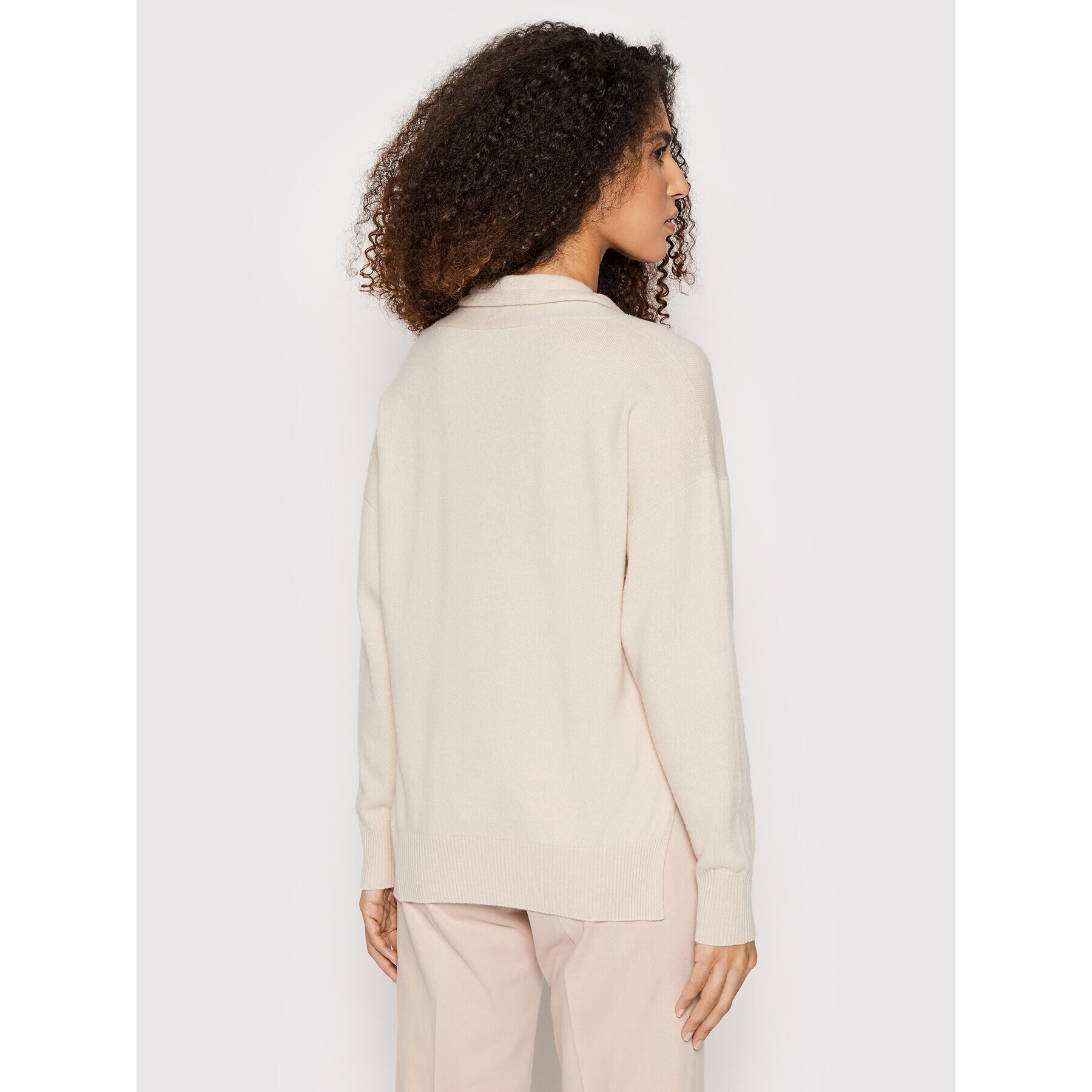 Cappellini Пуловер M99237F12 09797 Бежов Regular Fit - Pepit.bg