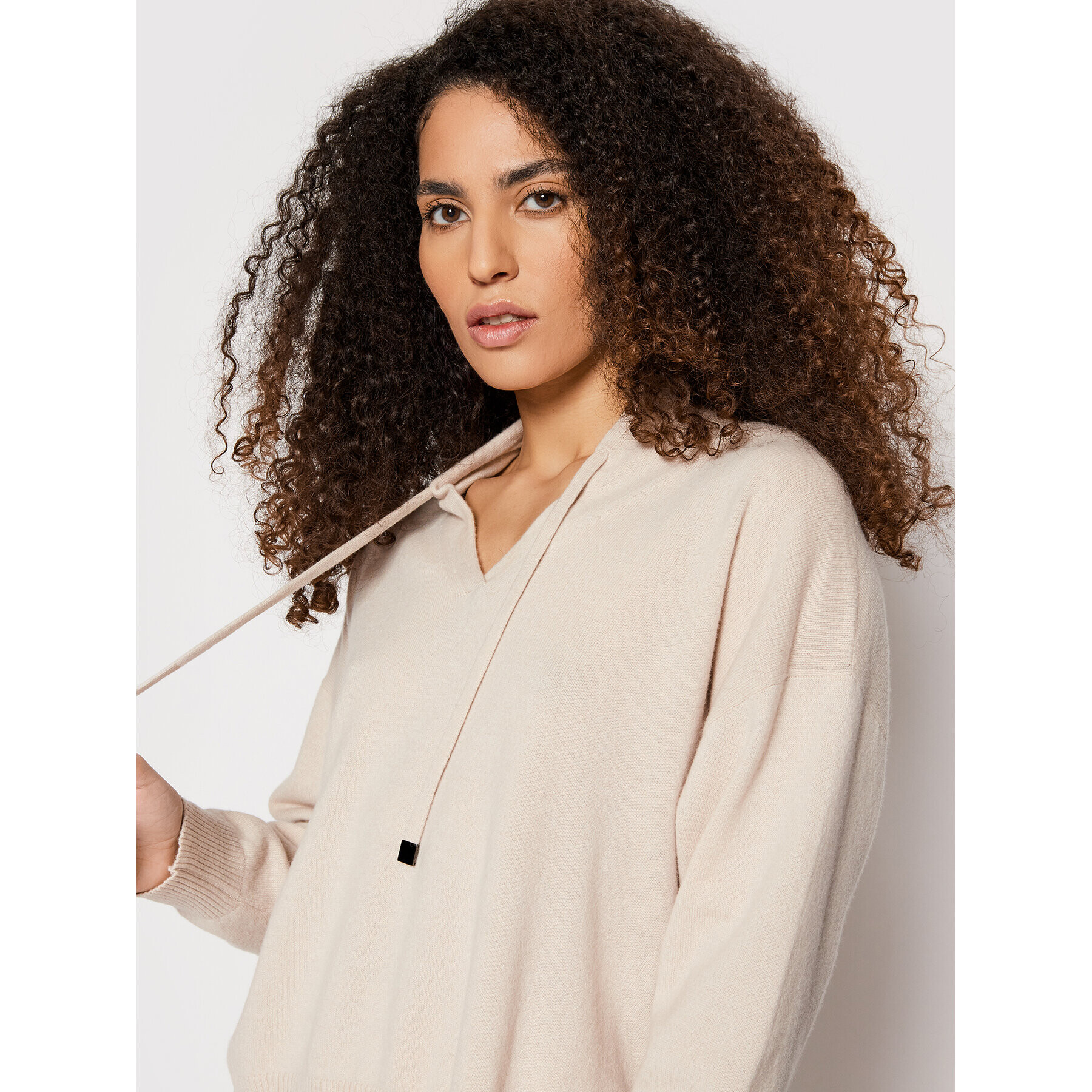 Cappellini Пуловер M99237F12 09797 Бежов Regular Fit - Pepit.bg