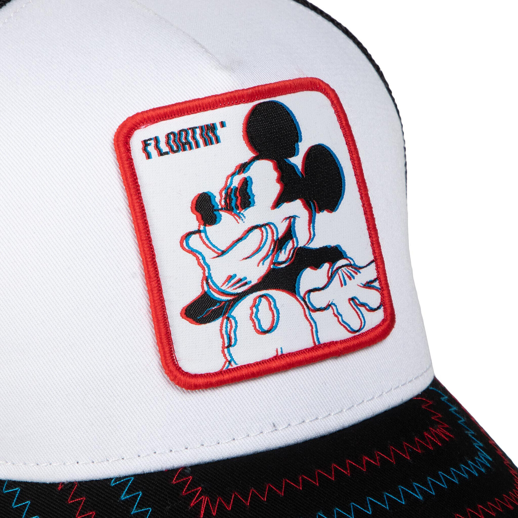 Capslab Шапка с козирка Casquette Trucker Mickey CL/DIS/1/FLO Бял - Pepit.bg