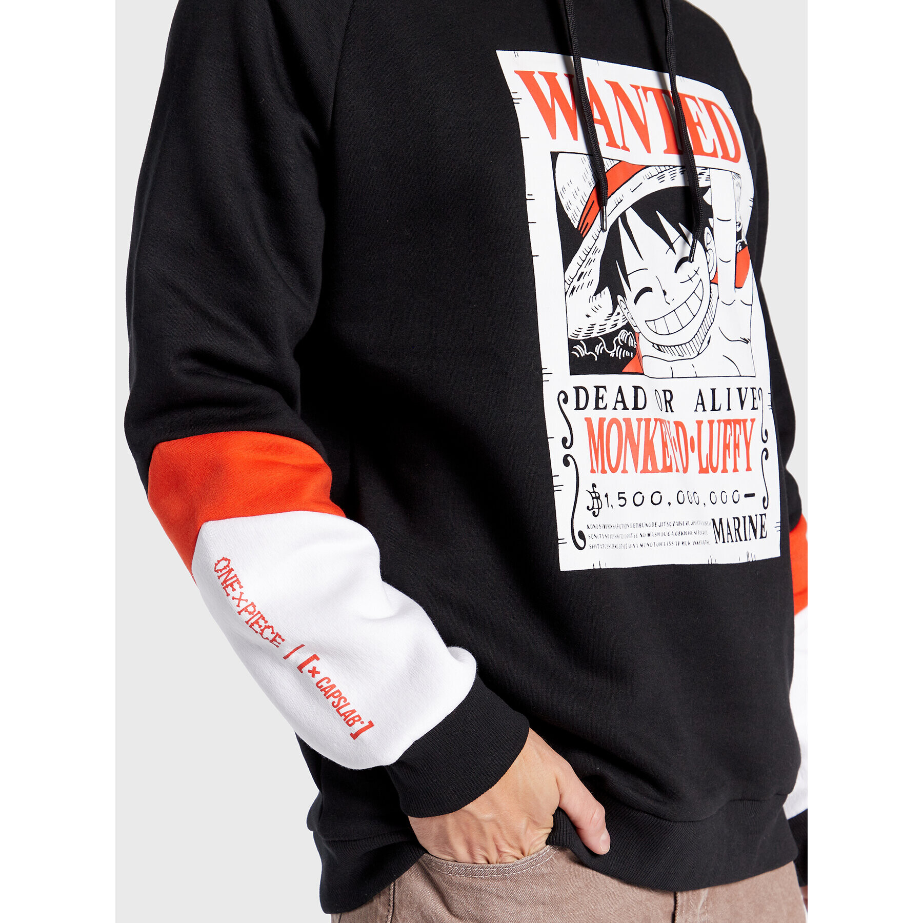 Capslab Суитшърт ONE PIECE Monkey Luffy CL/OP1/1/SW/LUF3 Черен Regular Fit - Pepit.bg