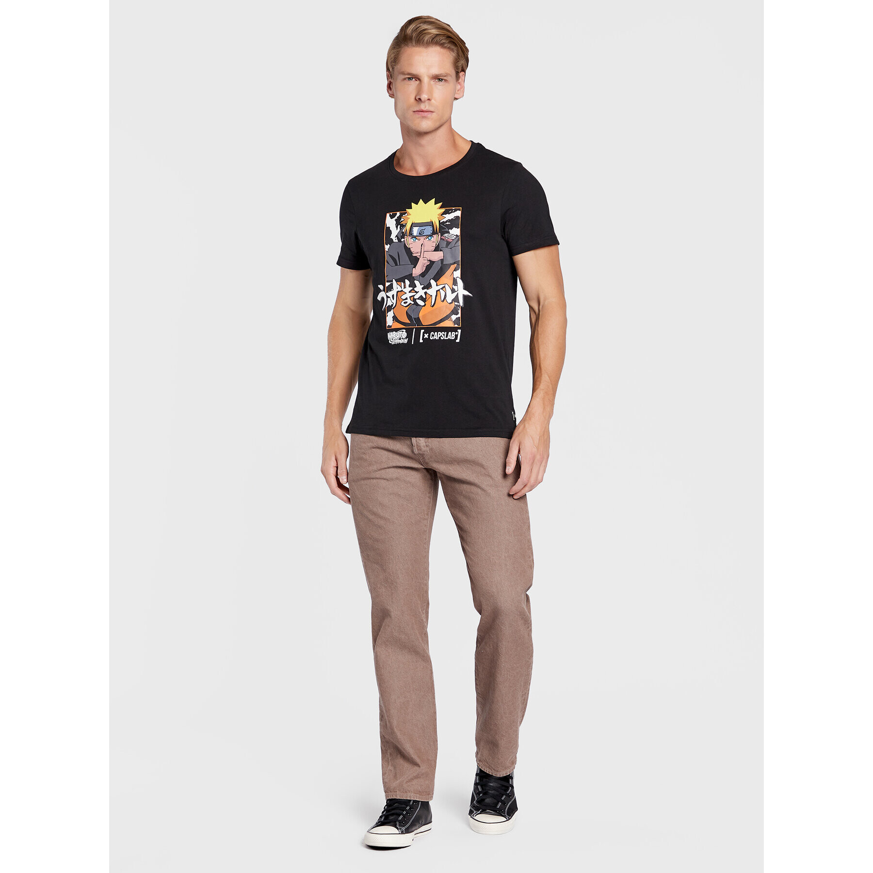 Capslab Тишърт Naruto CL/NS/1/TSC/NAR Черен Regular Fit - Pepit.bg