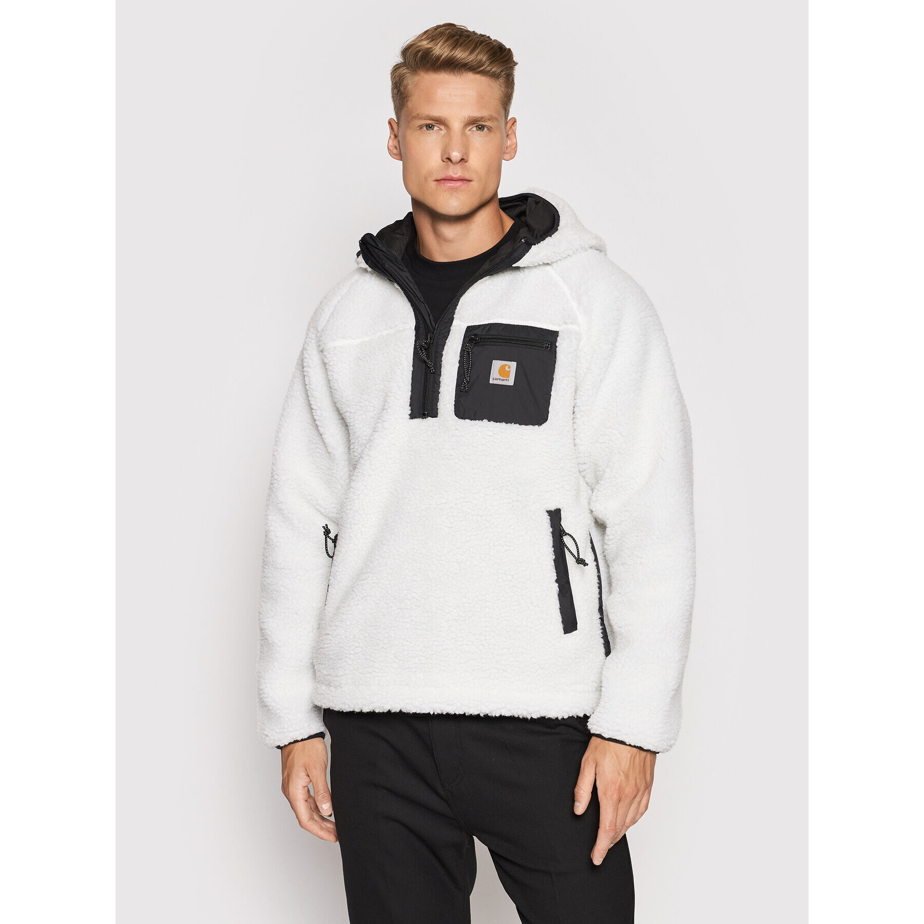 Carhartt WIP Анорак Prentis I027123 Бял Regular Fit - Pepit.bg