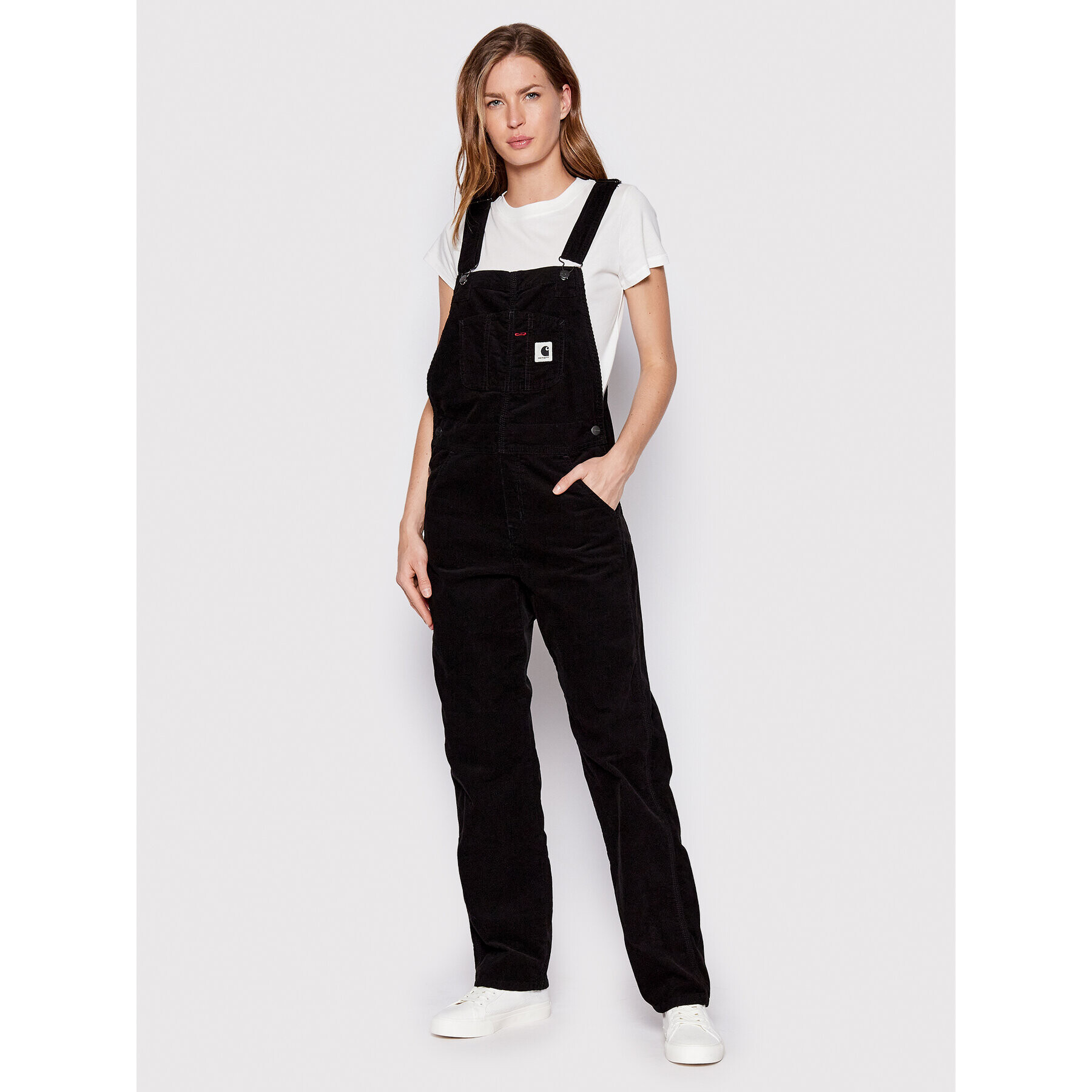 Carhartt WIP Гащеризон с презрамки Bib Overall I030484 Черен Regular Fit - Pepit.bg