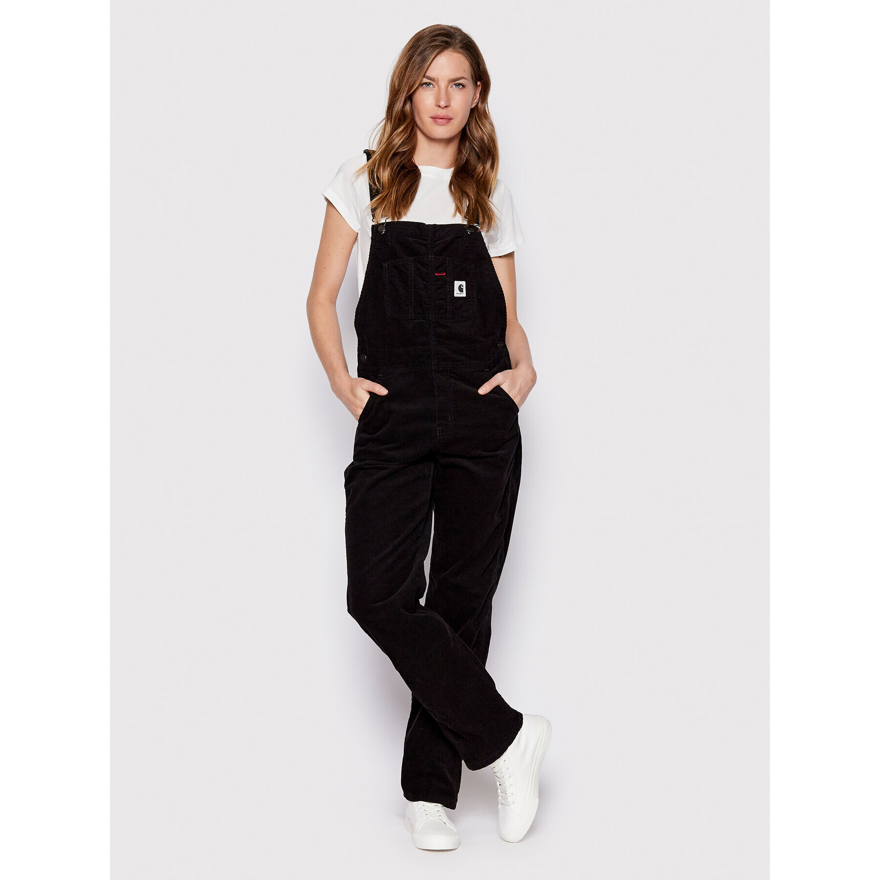 Carhartt WIP Гащеризон с презрамки Bib Overall I030484 Черен Regular Fit - Pepit.bg