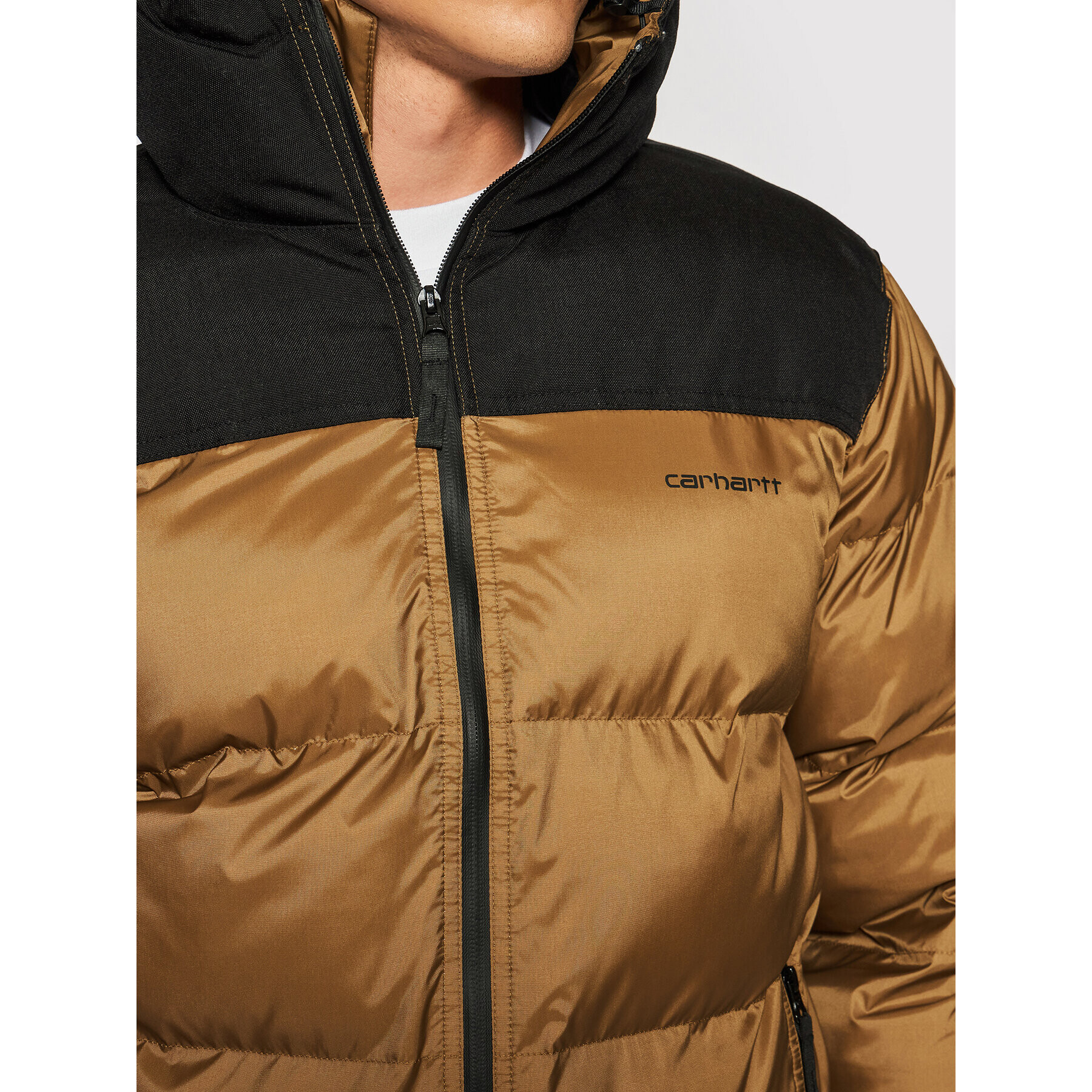 Carhartt WIP Пухено яке Larsen I026811 Кафяв Regular Fit - Pepit.bg