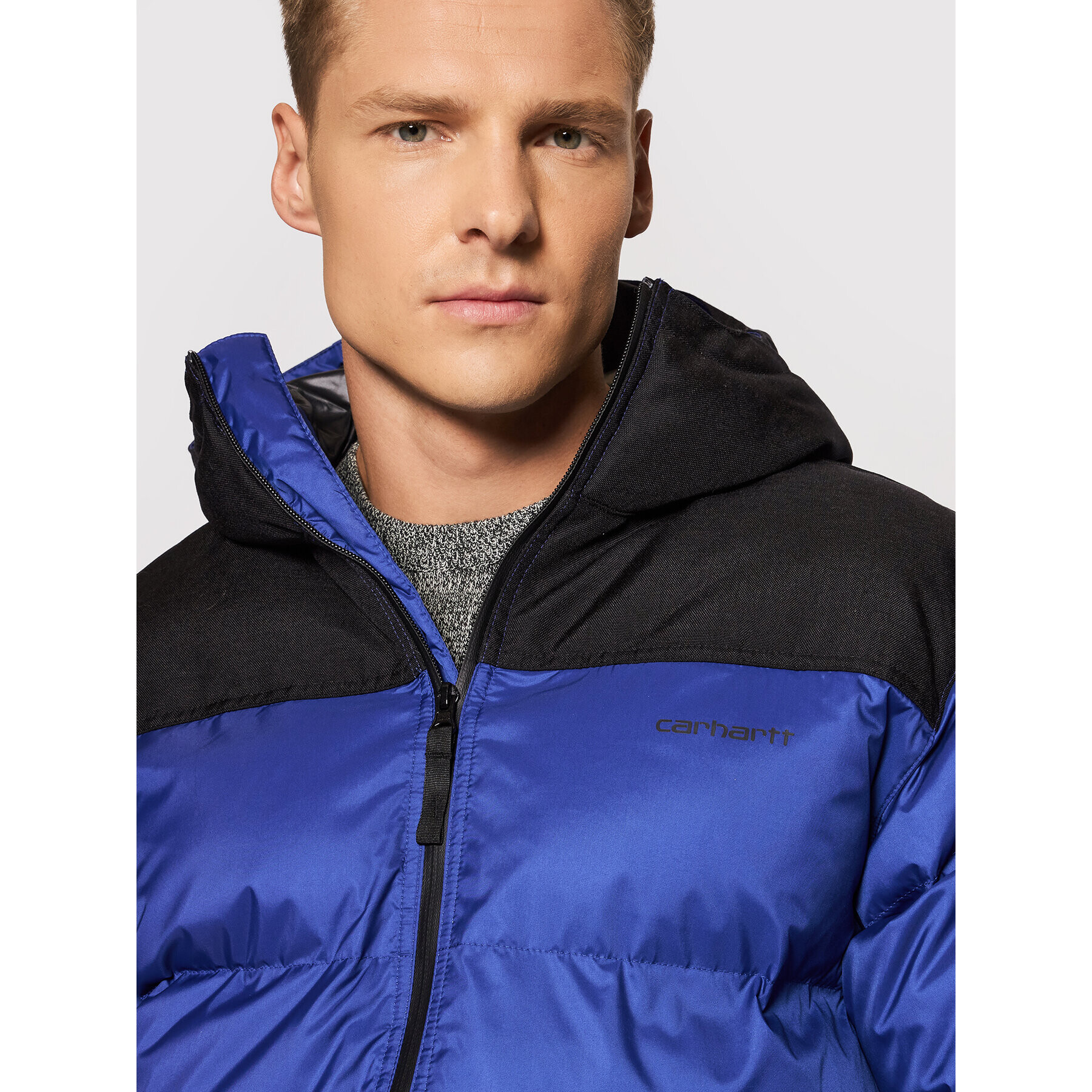 Carhartt WIP Пухено яке Larsen I026811 Син Regular Fit - Pepit.bg