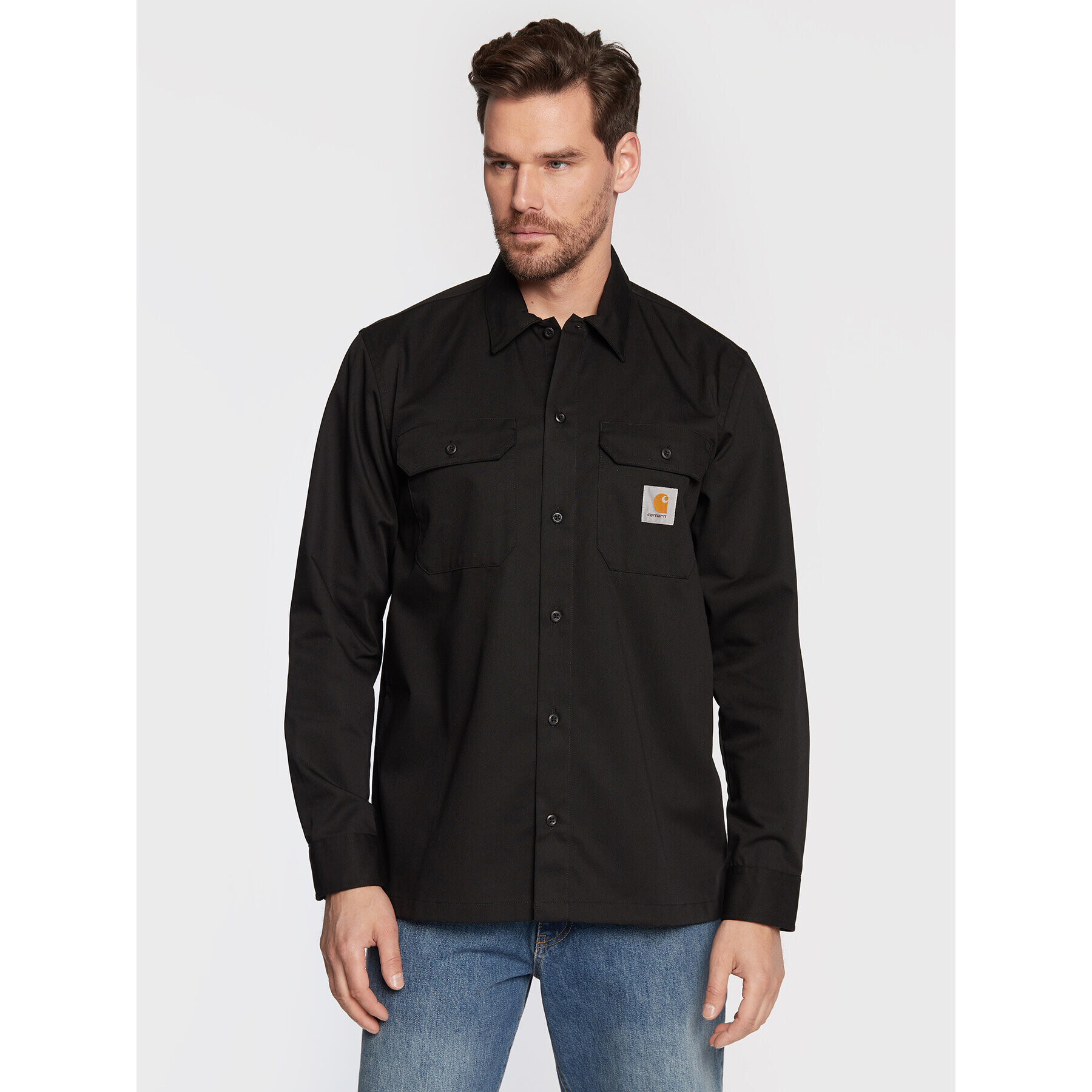 Carhartt WIP Риза Master I027579 Черен Regular Fit - Pepit.bg