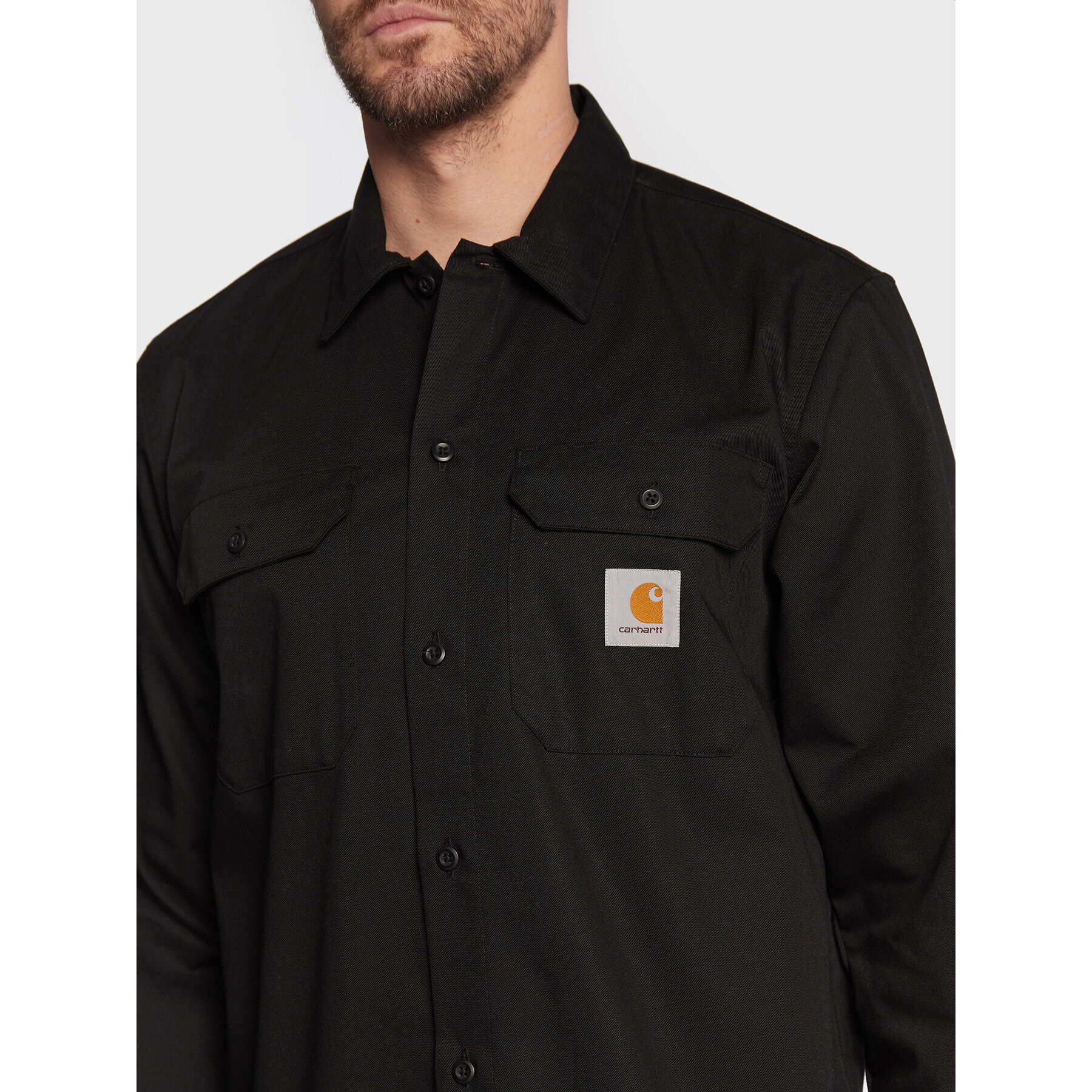 Carhartt WIP Риза Master I027579 Черен Regular Fit - Pepit.bg