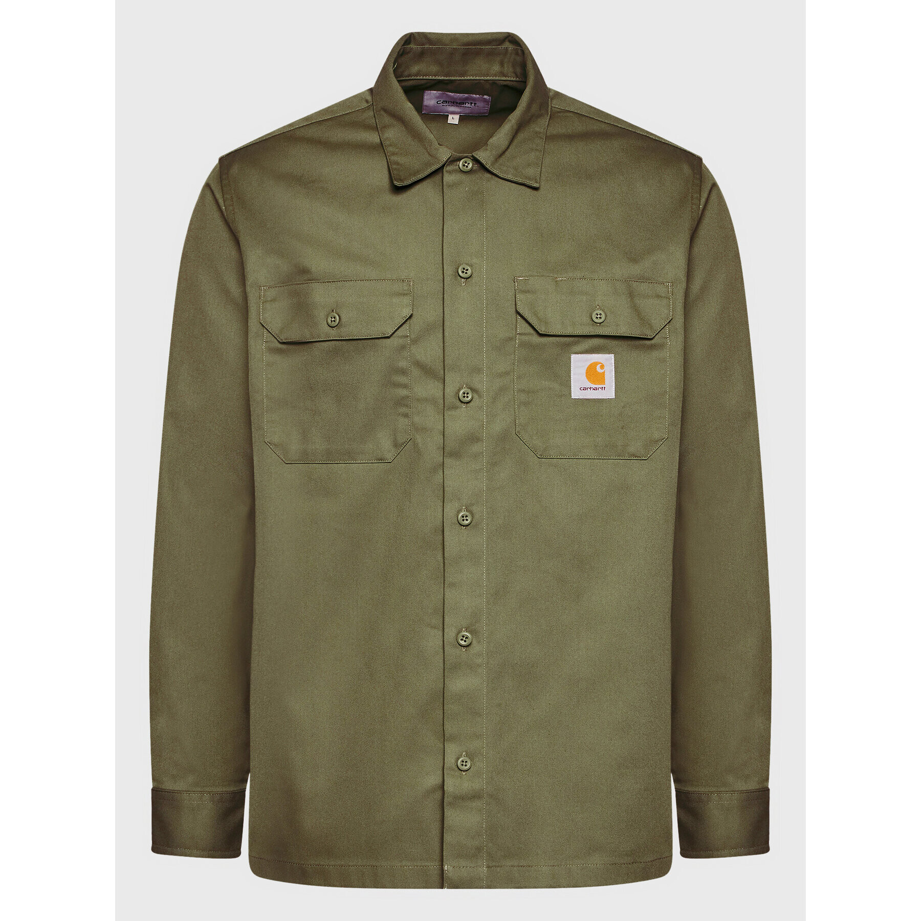 Carhartt WIP Риза Master I027579 Зелен Regular Fit - Pepit.bg