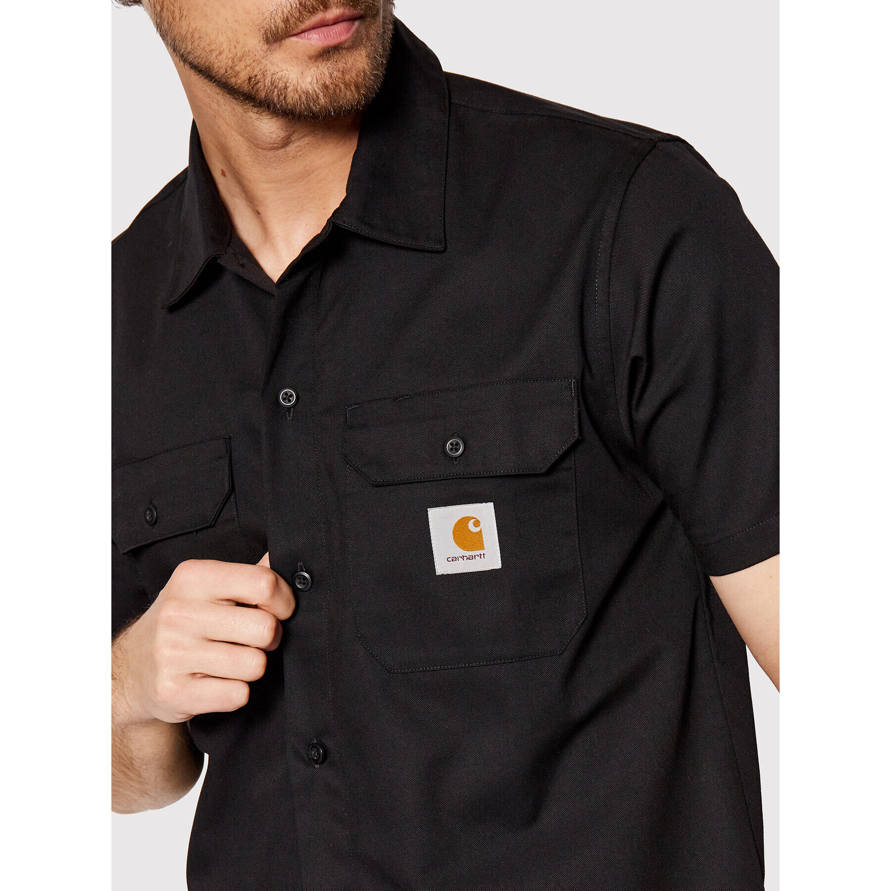 Carhartt WIP Риза Master I027580 Черен Regular Fit - Pepit.bg