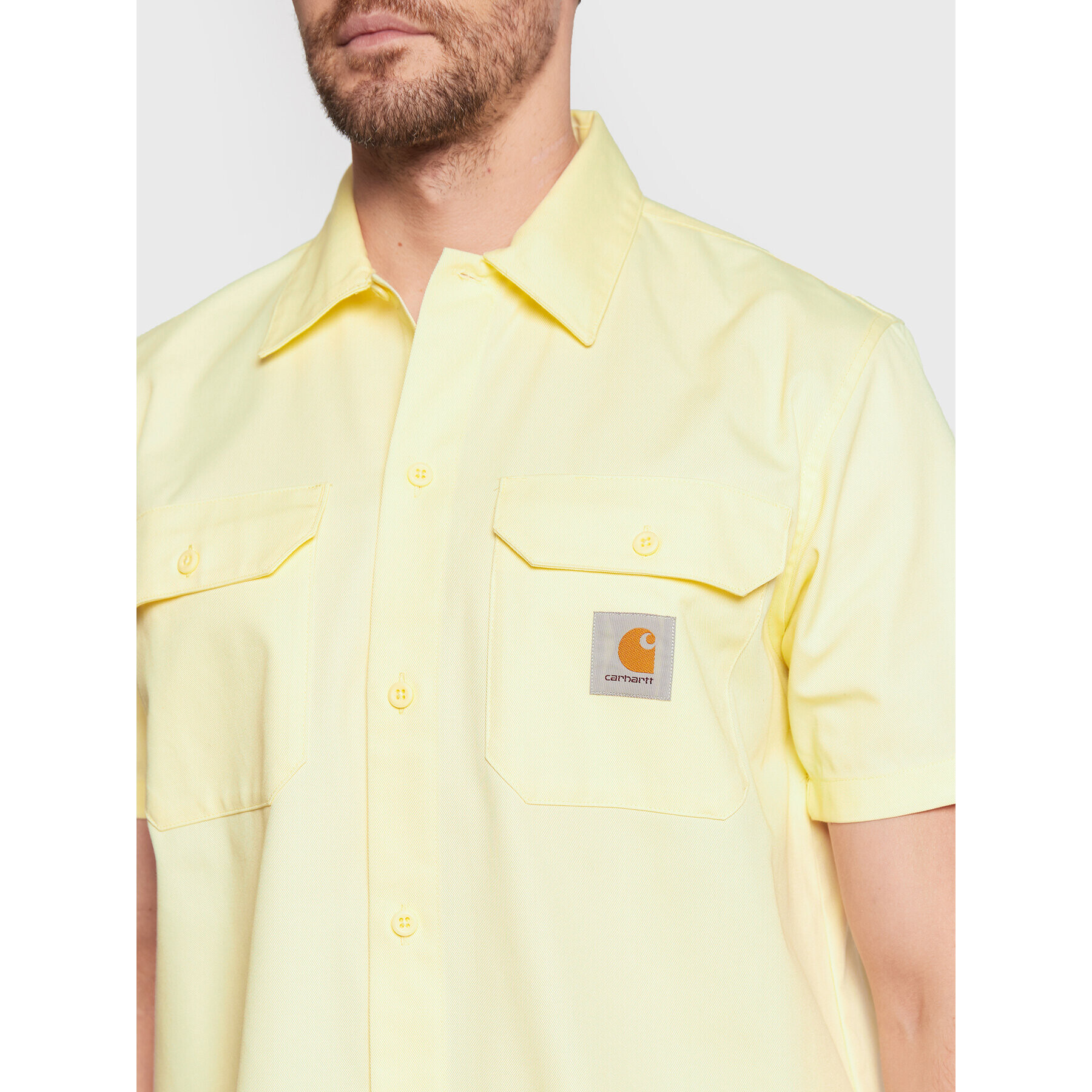 Carhartt WIP Риза Master I027580 Жълт Regular Fit - Pepit.bg