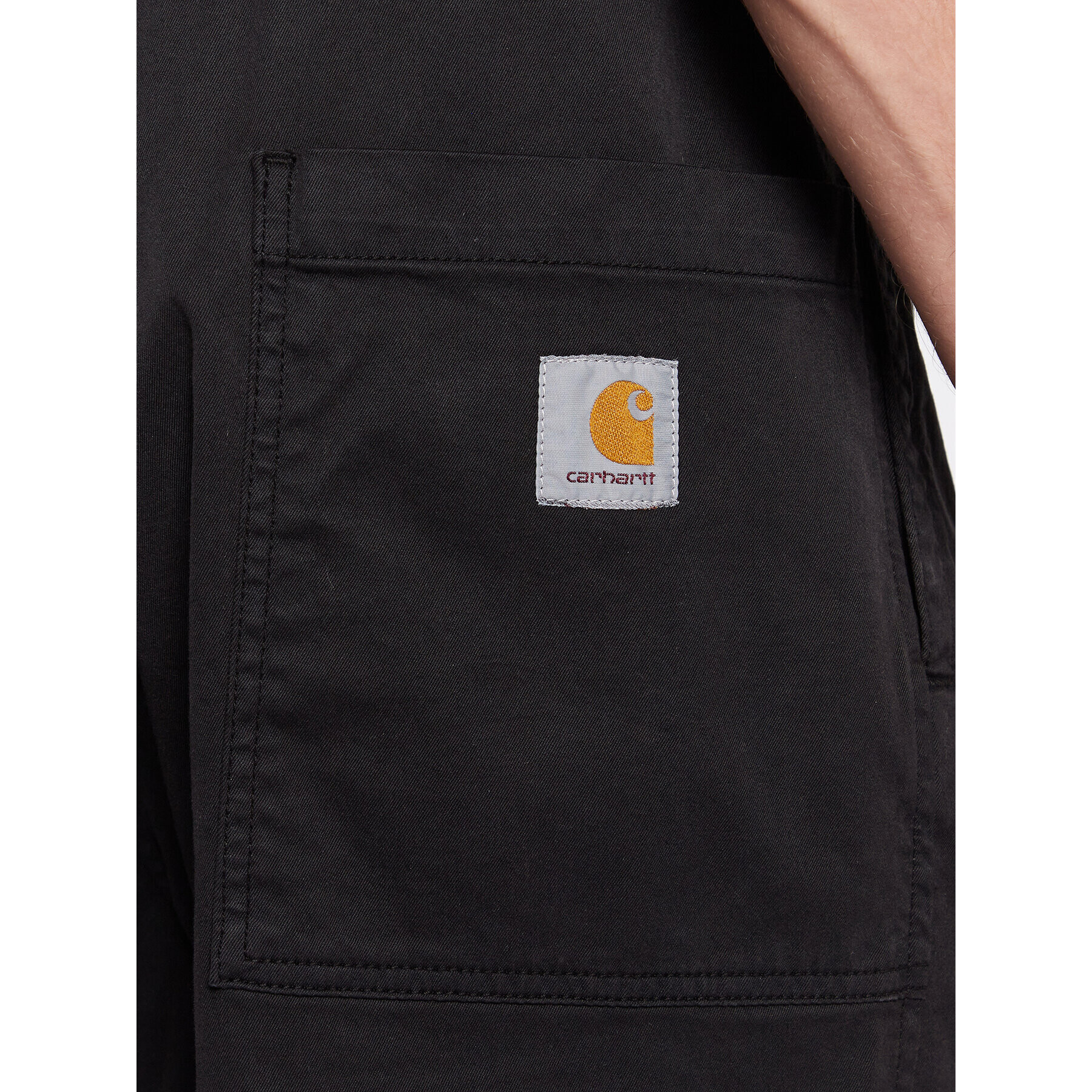 Carhartt WIP Шорти от плат Lawton I026518 Черен Regular Fit - Pepit.bg