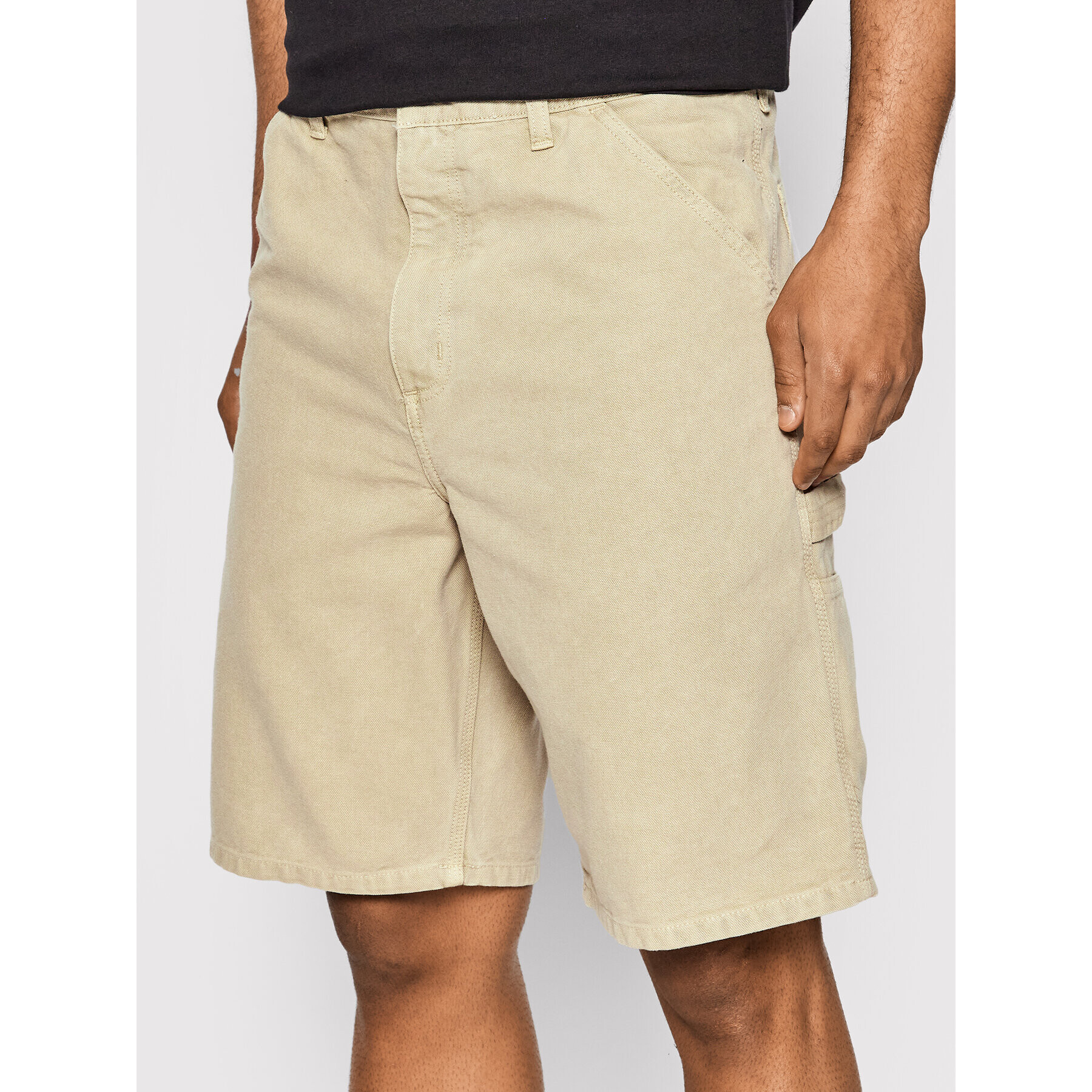 Carhartt WIP Шорти от плат Single Knee I027942 Бежов Relaxed Fit - Pepit.bg