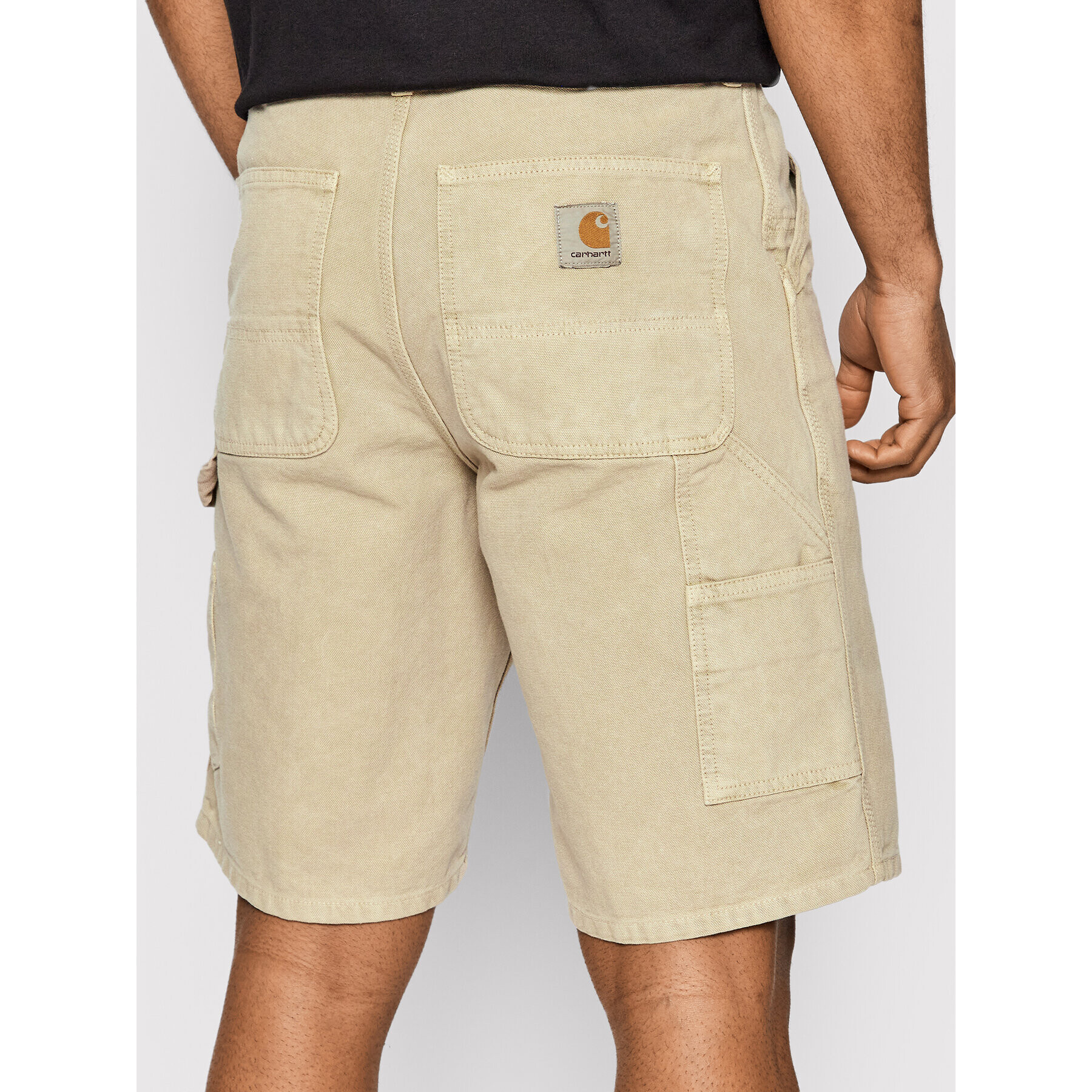 Carhartt WIP Шорти от плат Single Knee I027942 Бежов Relaxed Fit - Pepit.bg