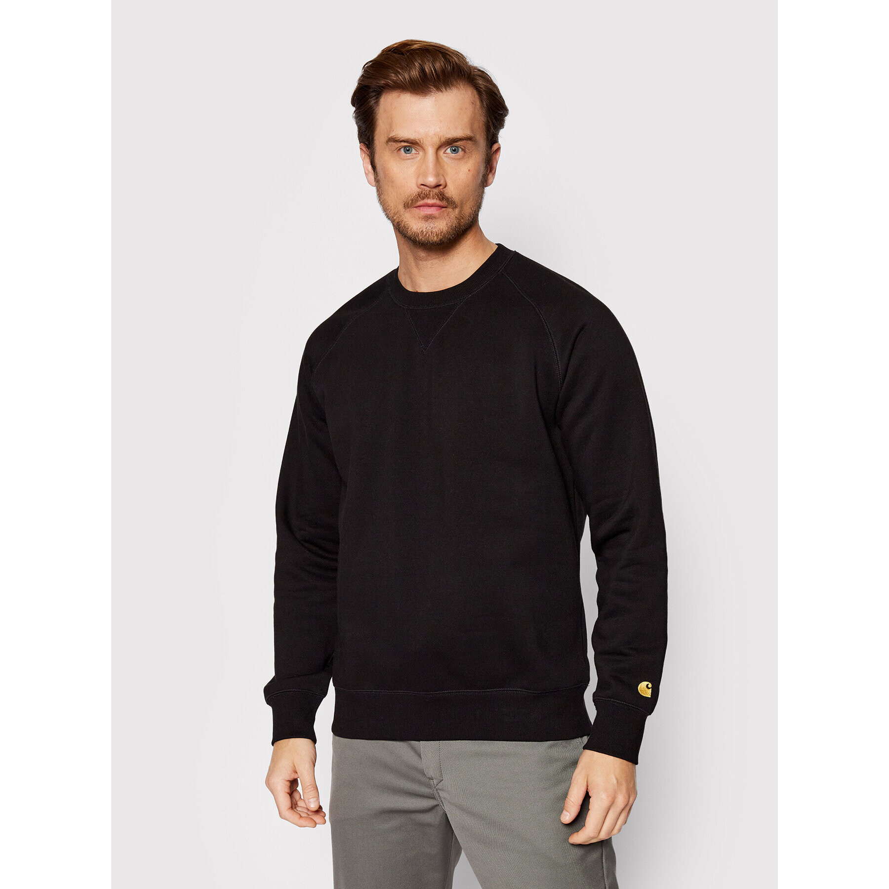 Carhartt WIP Суитшърт Chase I026383 Черен Regular Fit - Pepit.bg