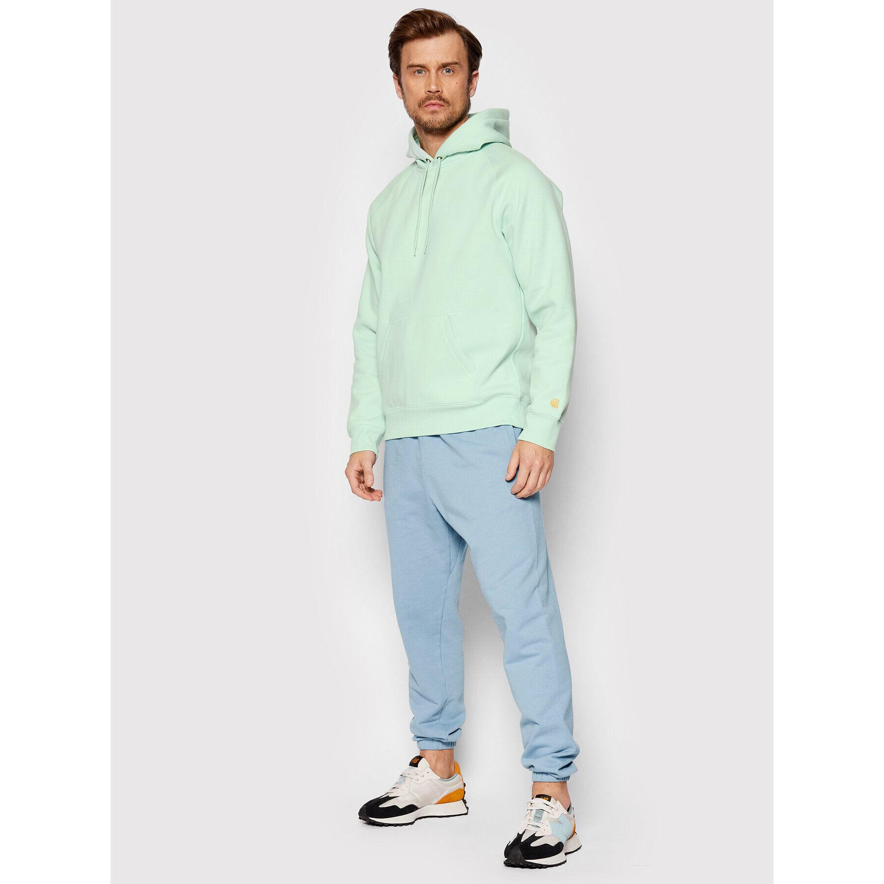 Carhartt WIP Суитшърт Chase I026384 Зелен Regular Fit - Pepit.bg