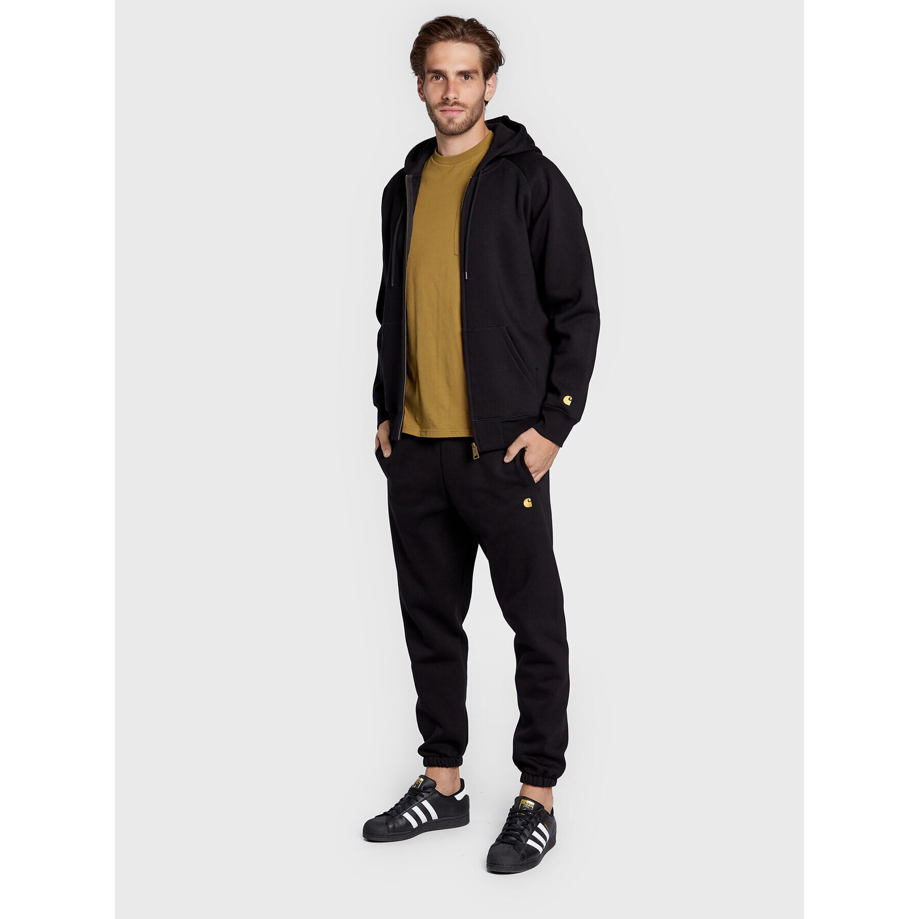 Carhartt WIP Суитшърт Chase I026385 Черен Regular Fit - Pepit.bg