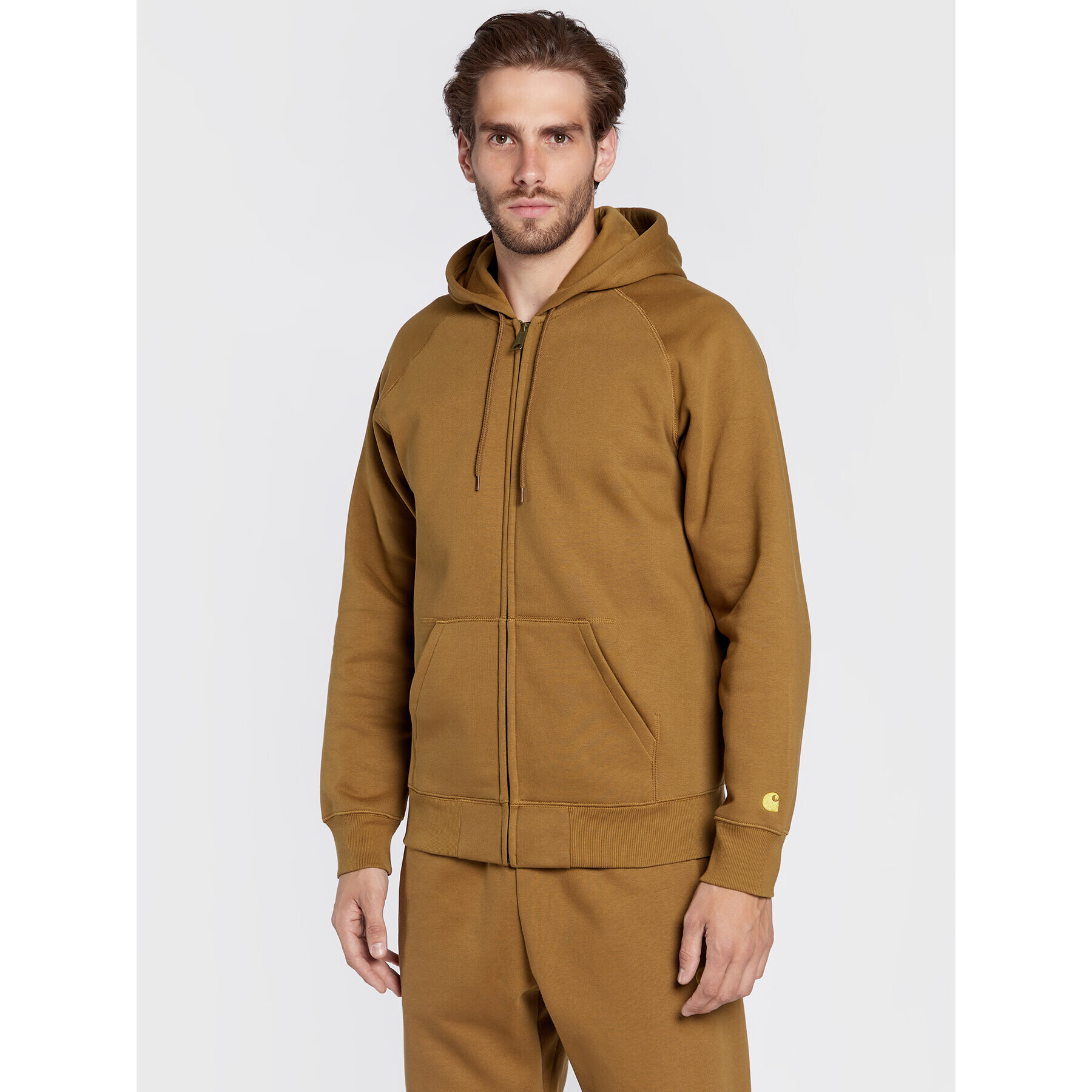 Carhartt WIP Суитшърт Chase I026385 Кафяв Regular Fit - Pepit.bg