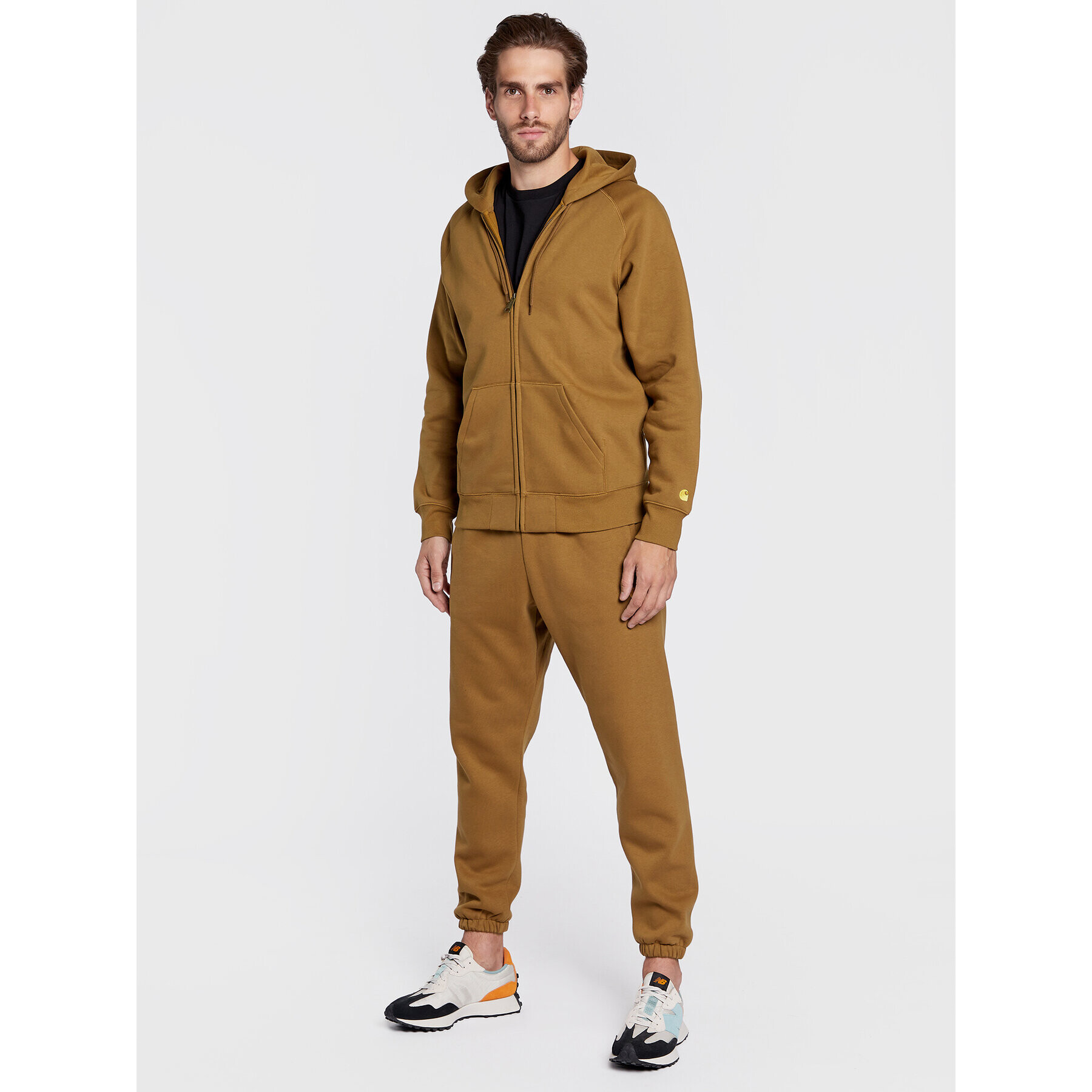 Carhartt WIP Суитшърт Chase I026385 Кафяв Regular Fit - Pepit.bg