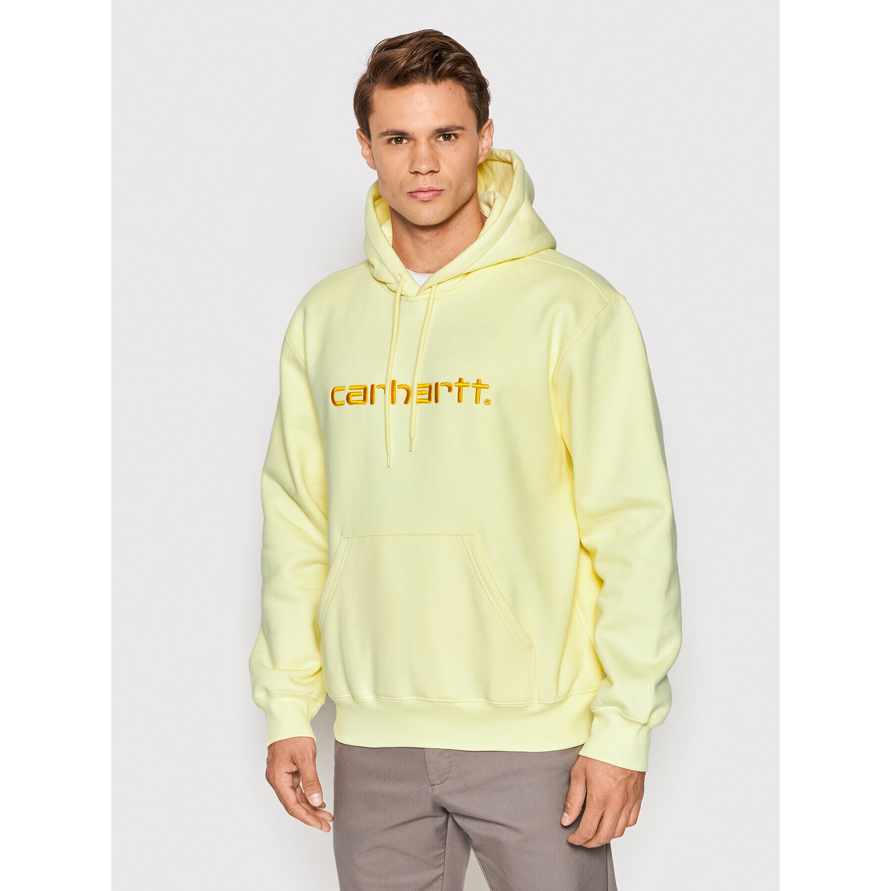 Carhartt WIP Суитшърт I030230 Жълт Loose Fit - Pepit.bg