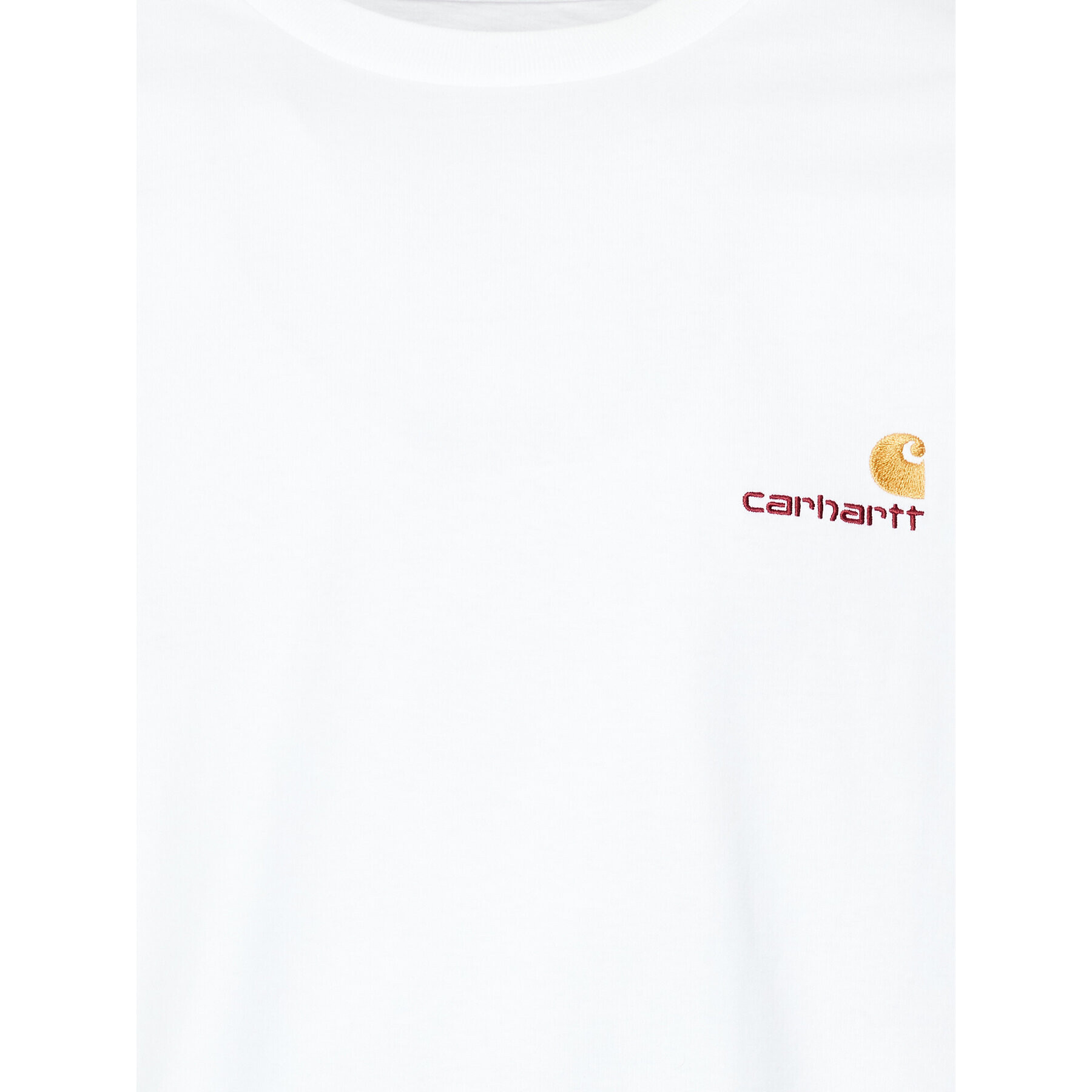 Carhartt WIP Тениска с дълъг ръкав American Script I029955 Бял Regular Fit - Pepit.bg