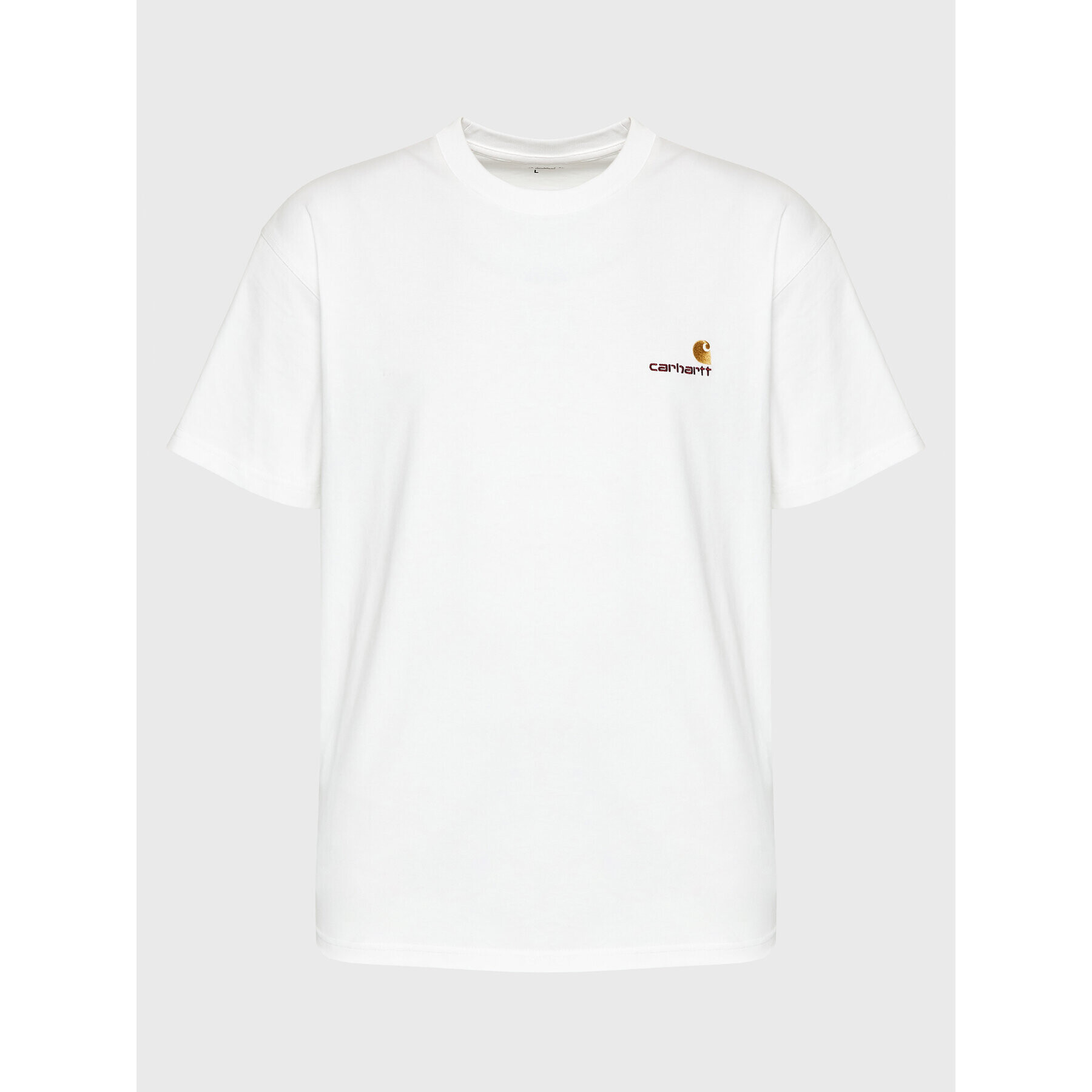 Carhartt WIP Тишърт American Script I029956 Бял Regular Fit - Pepit.bg