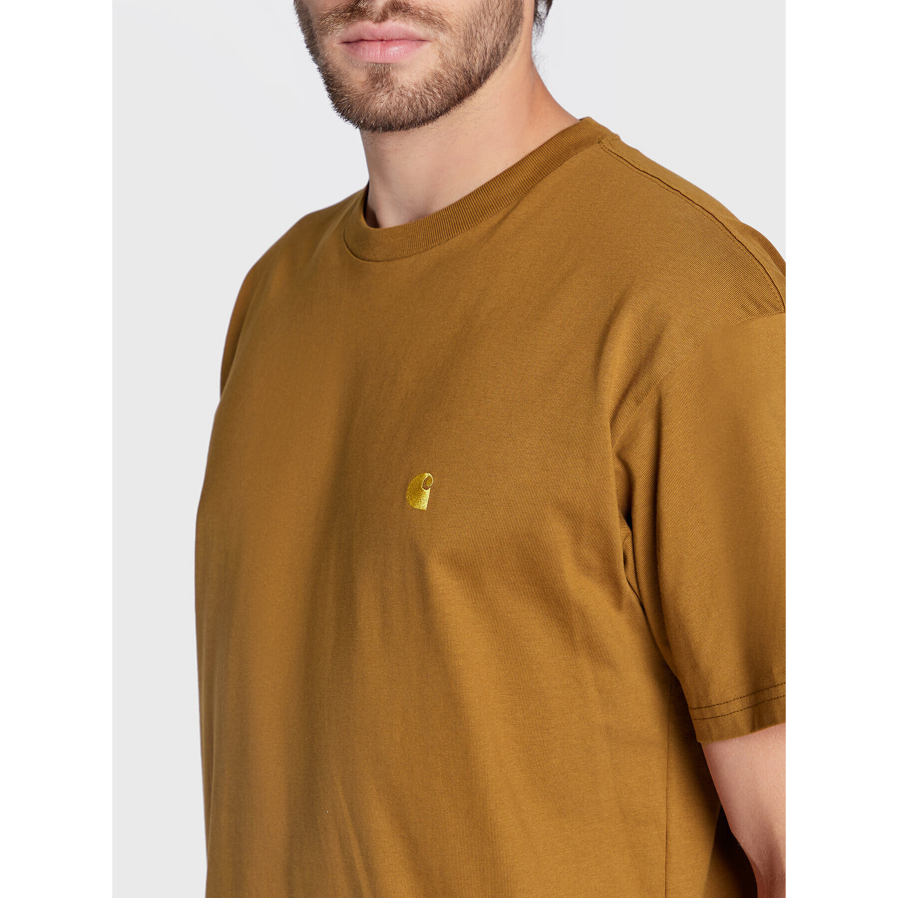 Carhartt WIP Тишърт Chase I026391 Кафяв Regular Fit - Pepit.bg