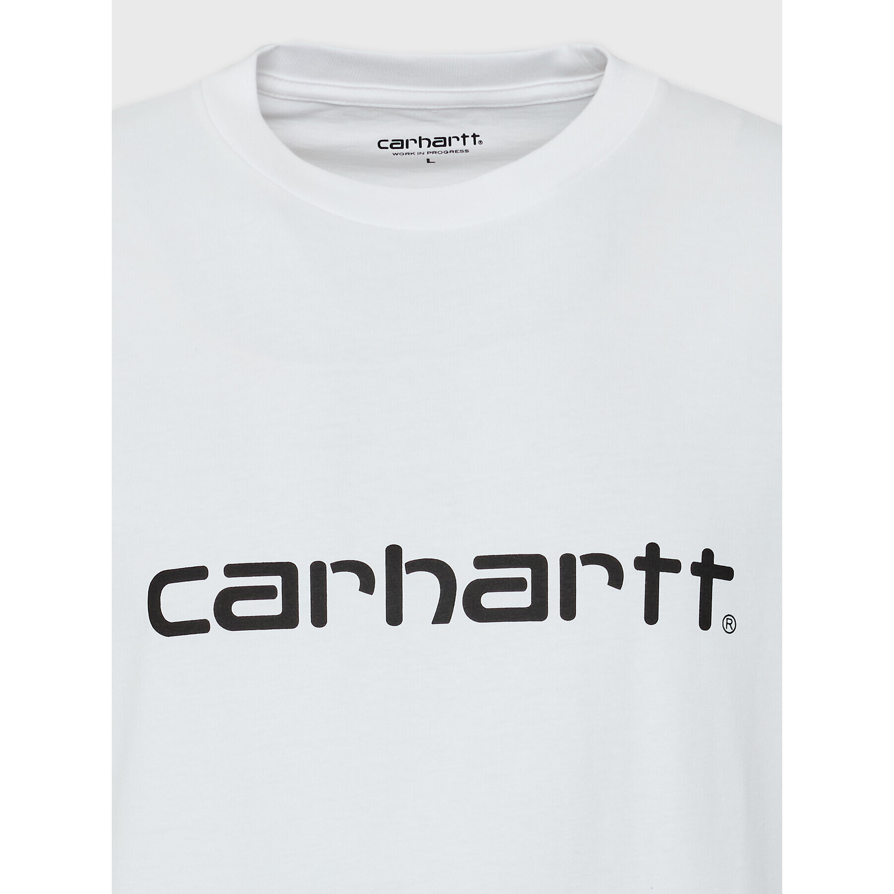 Carhartt WIP Тишърт Script I031047 Бял Regular Fit - Pepit.bg