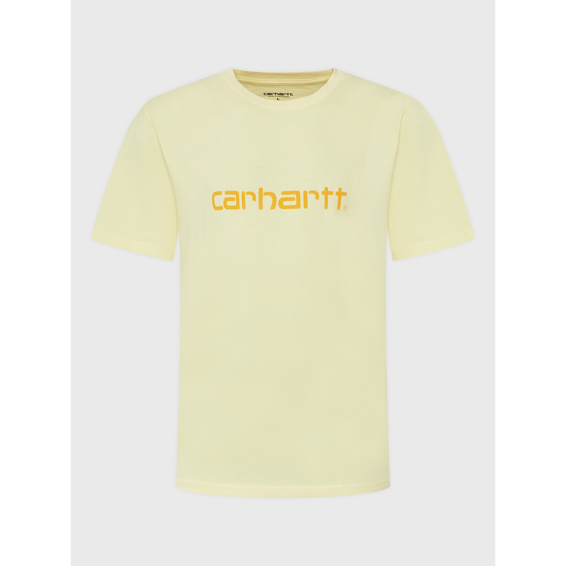 Carhartt WIP Тишърт Script I031047 Жълт Regular Fit - Pepit.bg