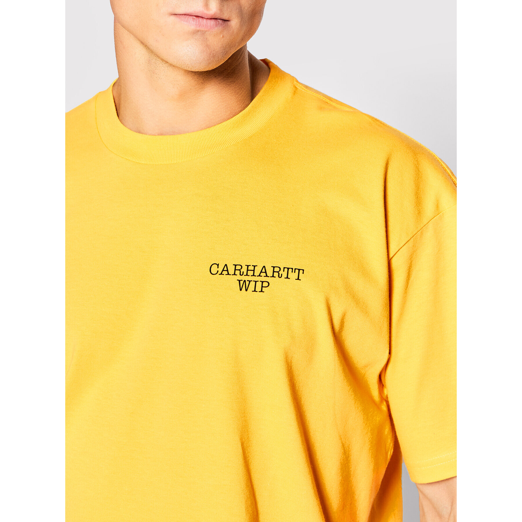 Carhartt WIP Тишърт Whisper I030208 Жълт Loose Fit - Pepit.bg