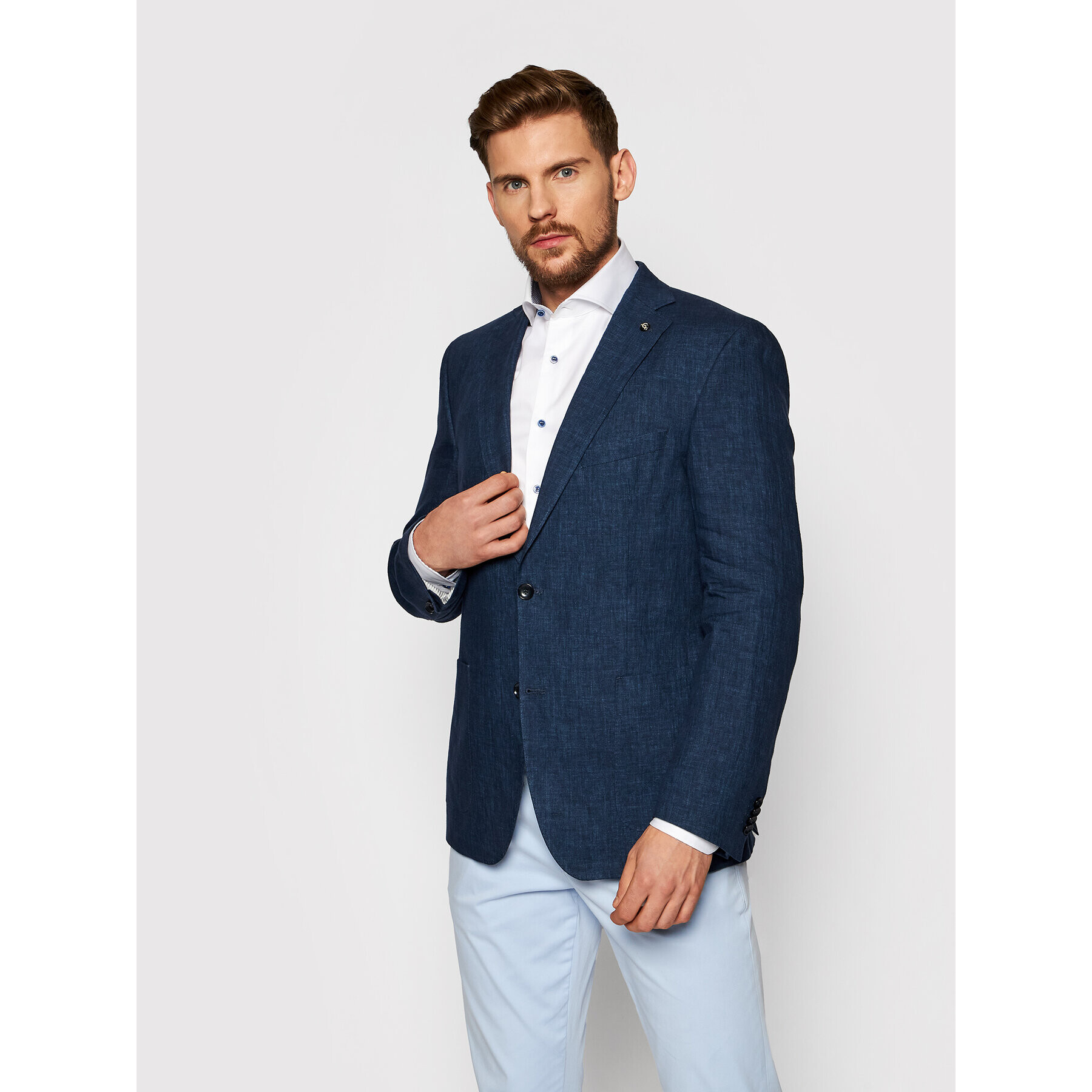 Carl Gross Сако 127502-003 Тъмносин Modern Fit - Pepit.bg