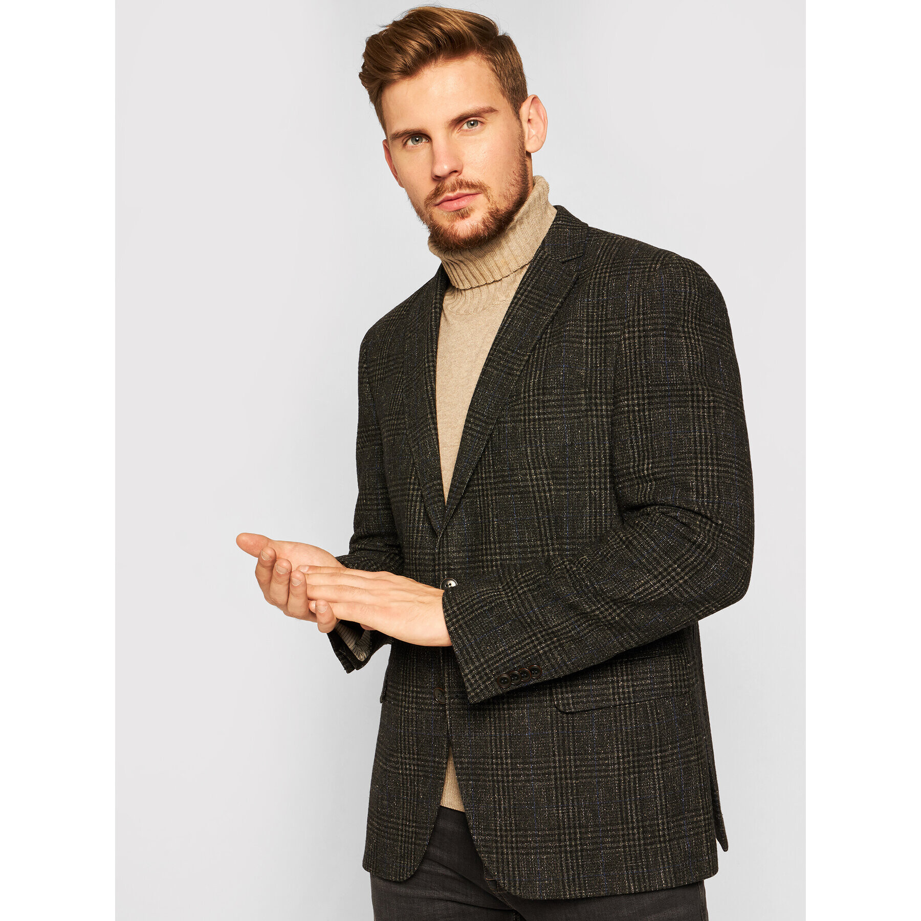Carl Gross Сако Cg Theo Sv 124752 Сив Regular Fit - Pepit.bg