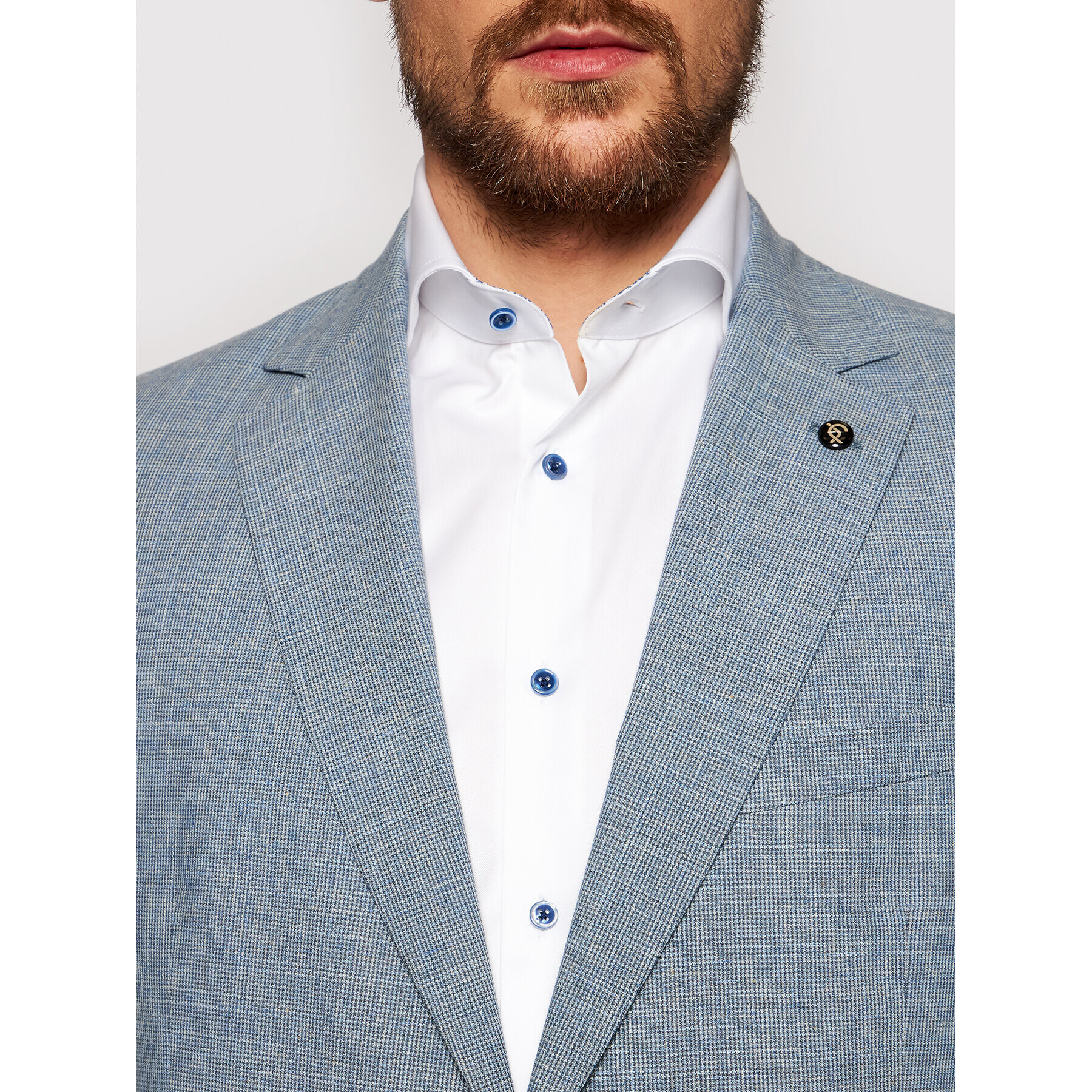 Carl Gross Сако Sg Florus Sv 127882-001 Син Modern Fit - Pepit.bg