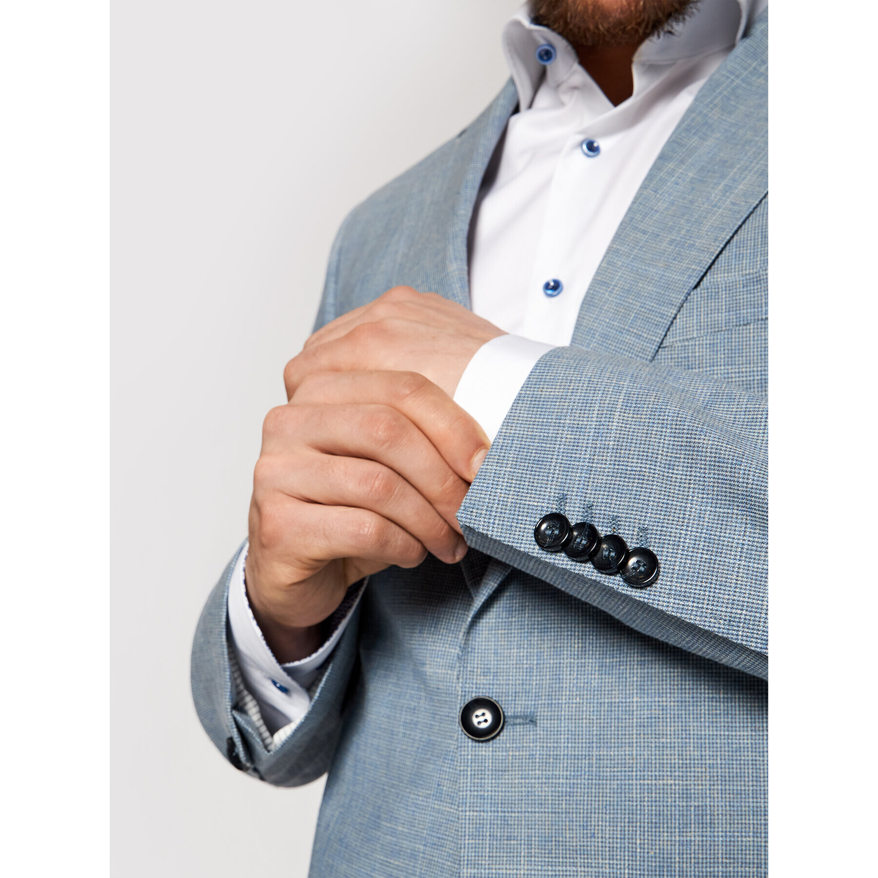 Carl Gross Сако Sg Florus Sv 127882-001 Син Modern Fit - Pepit.bg