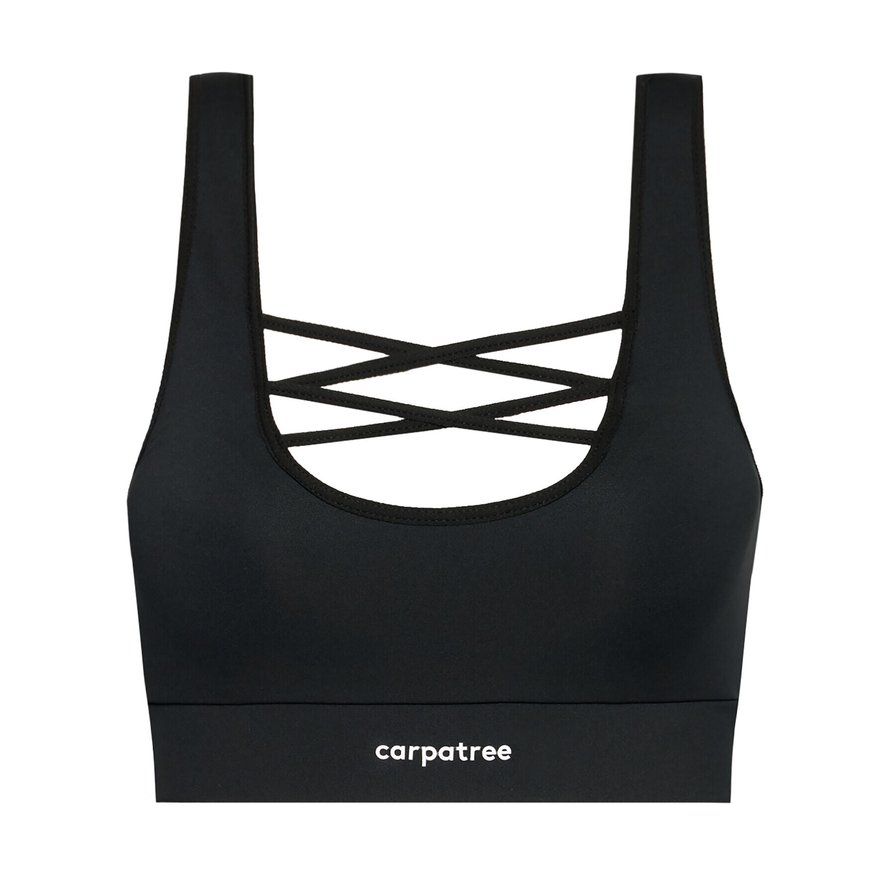 Carpatree Спортен сутиен Cross String Bra C-CSSB Черен - Pepit.bg