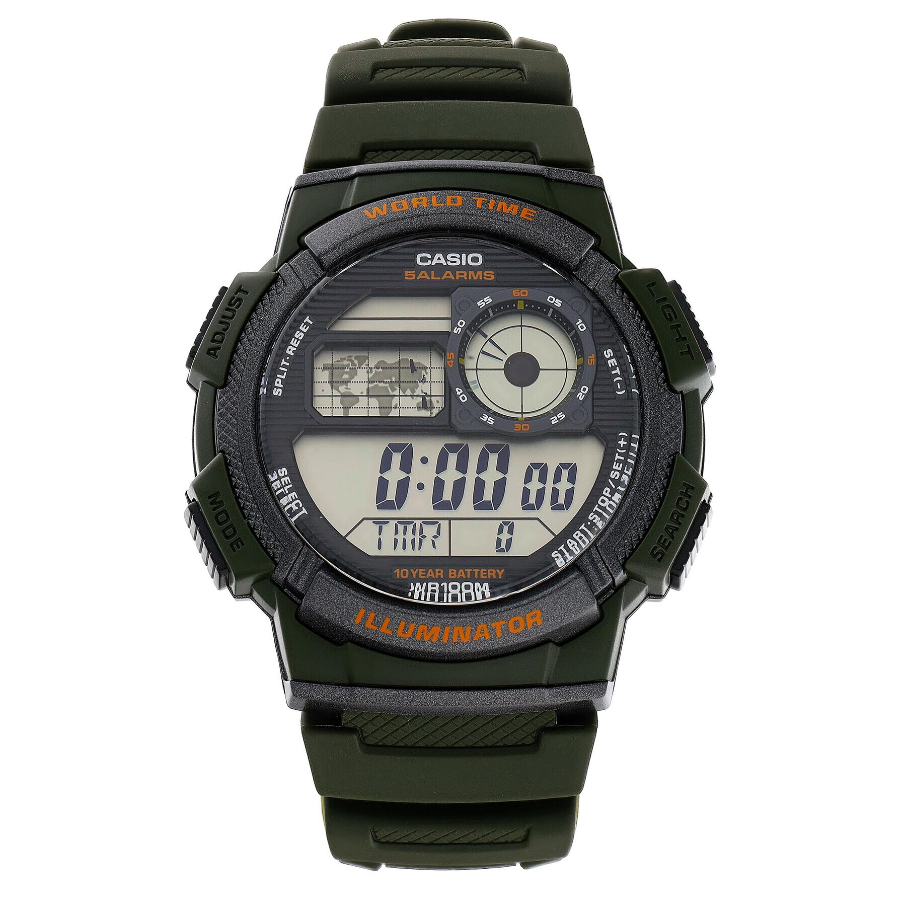 Casio Часовник AE-1000W-3AVEF Зелен - Pepit.bg