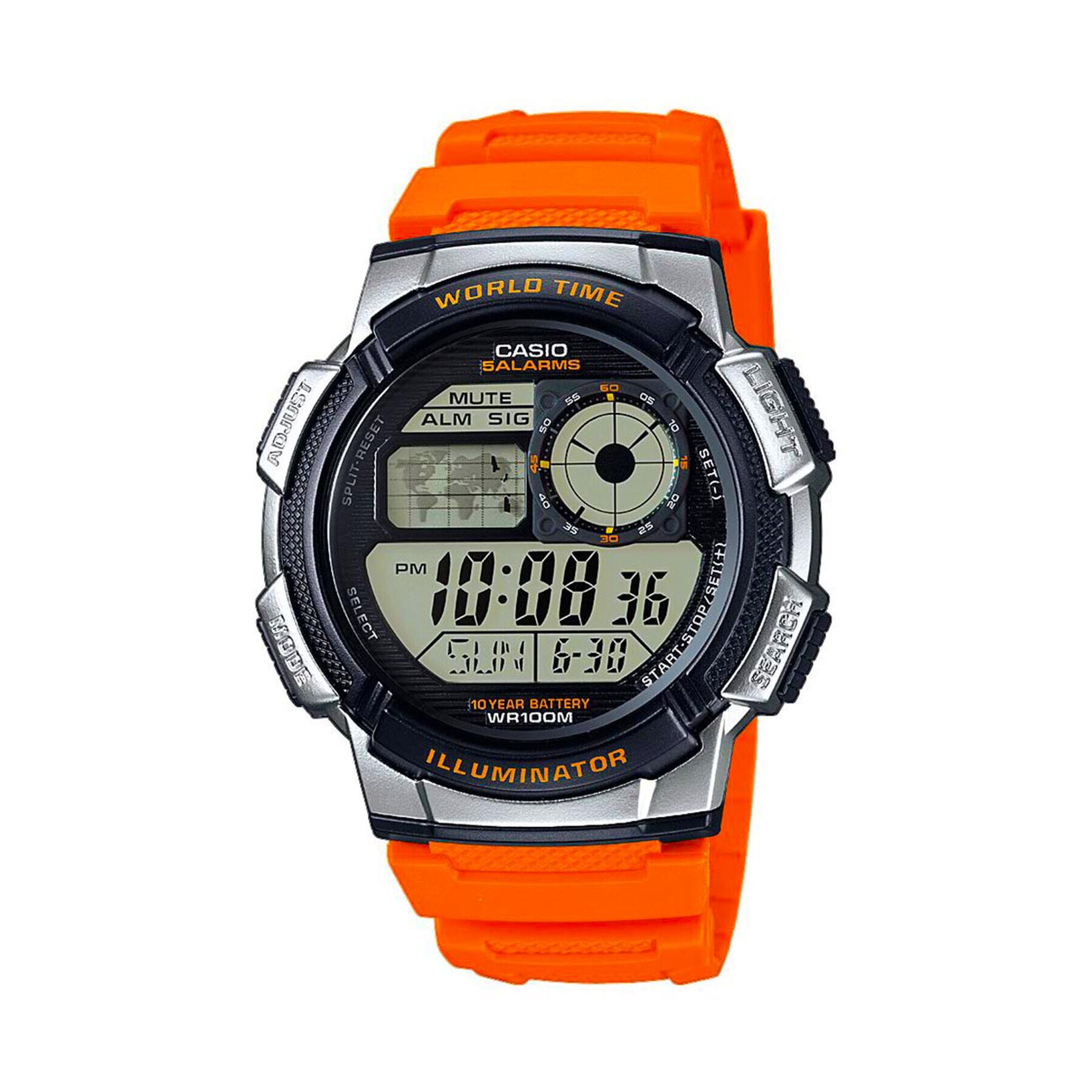 Casio Часовник AE-1000W-4BVEF Оранжев - Pepit.bg