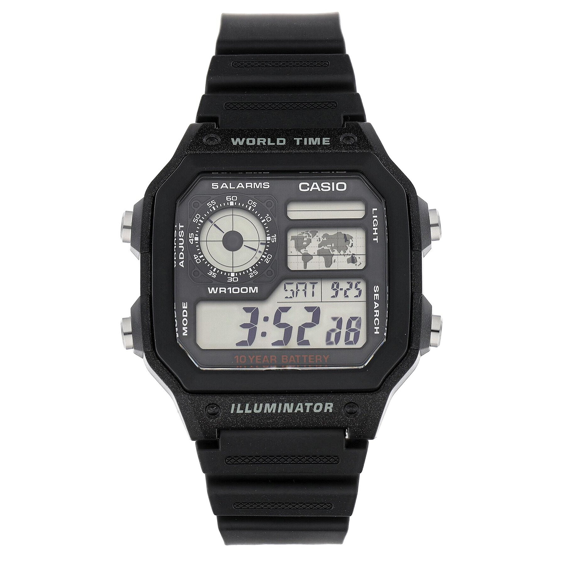 Casio Часовник AE-1200WH-1AVEF Черен - Pepit.bg