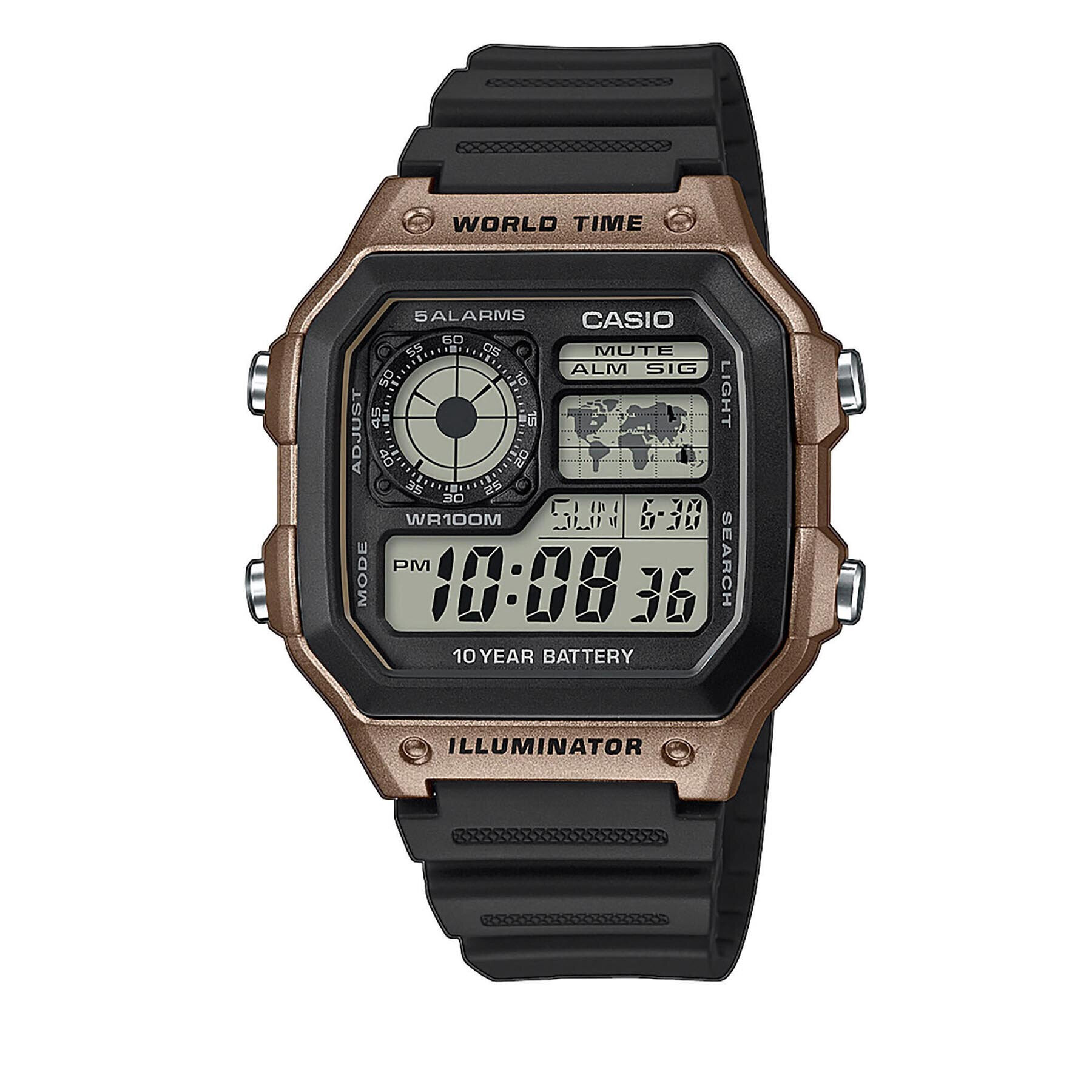 Casio Часовник Digita AE-1200WH-5AVEF Черен - Pepit.bg