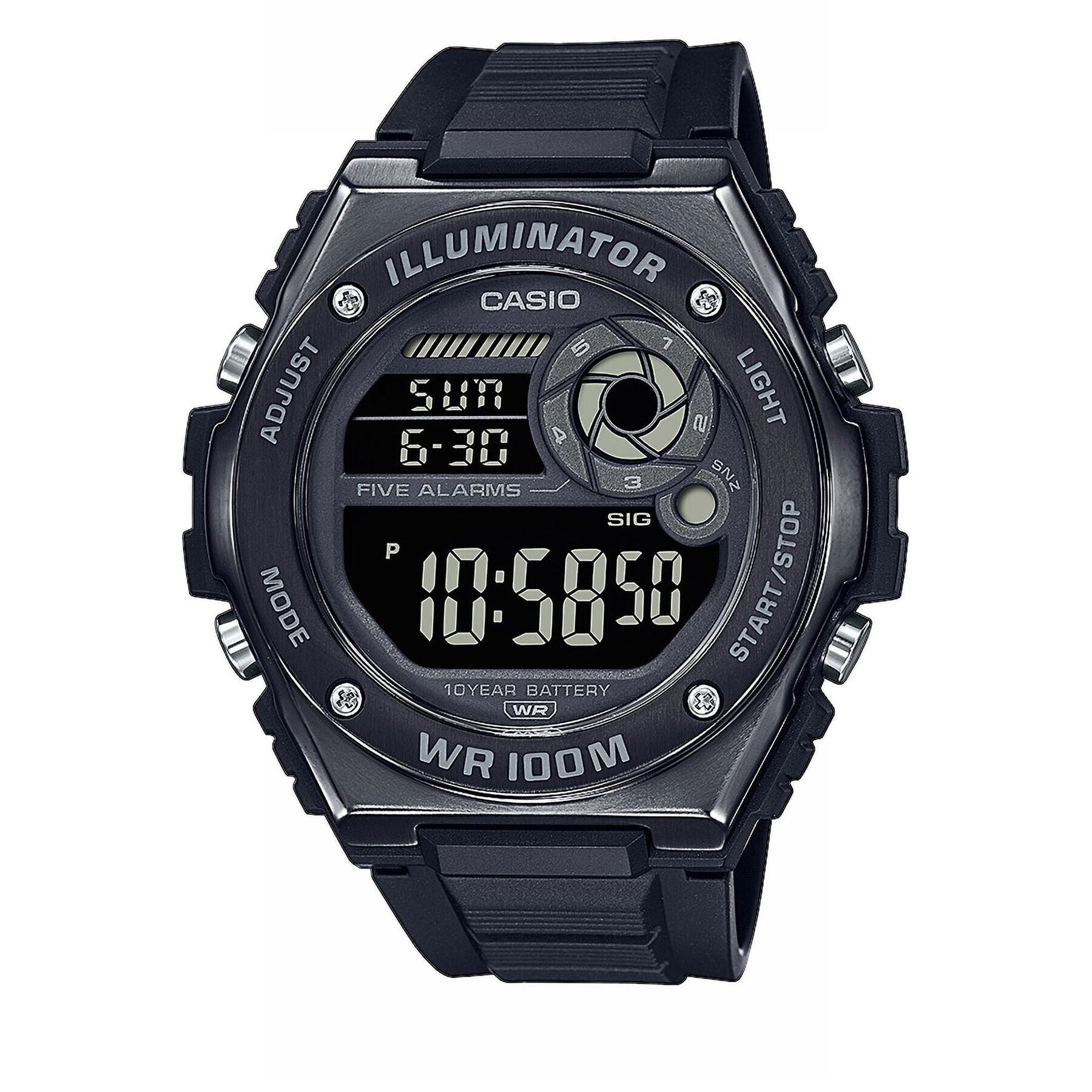 Casio Часовник Digital MWD-100HB-1BVEF Черен - Pepit.bg