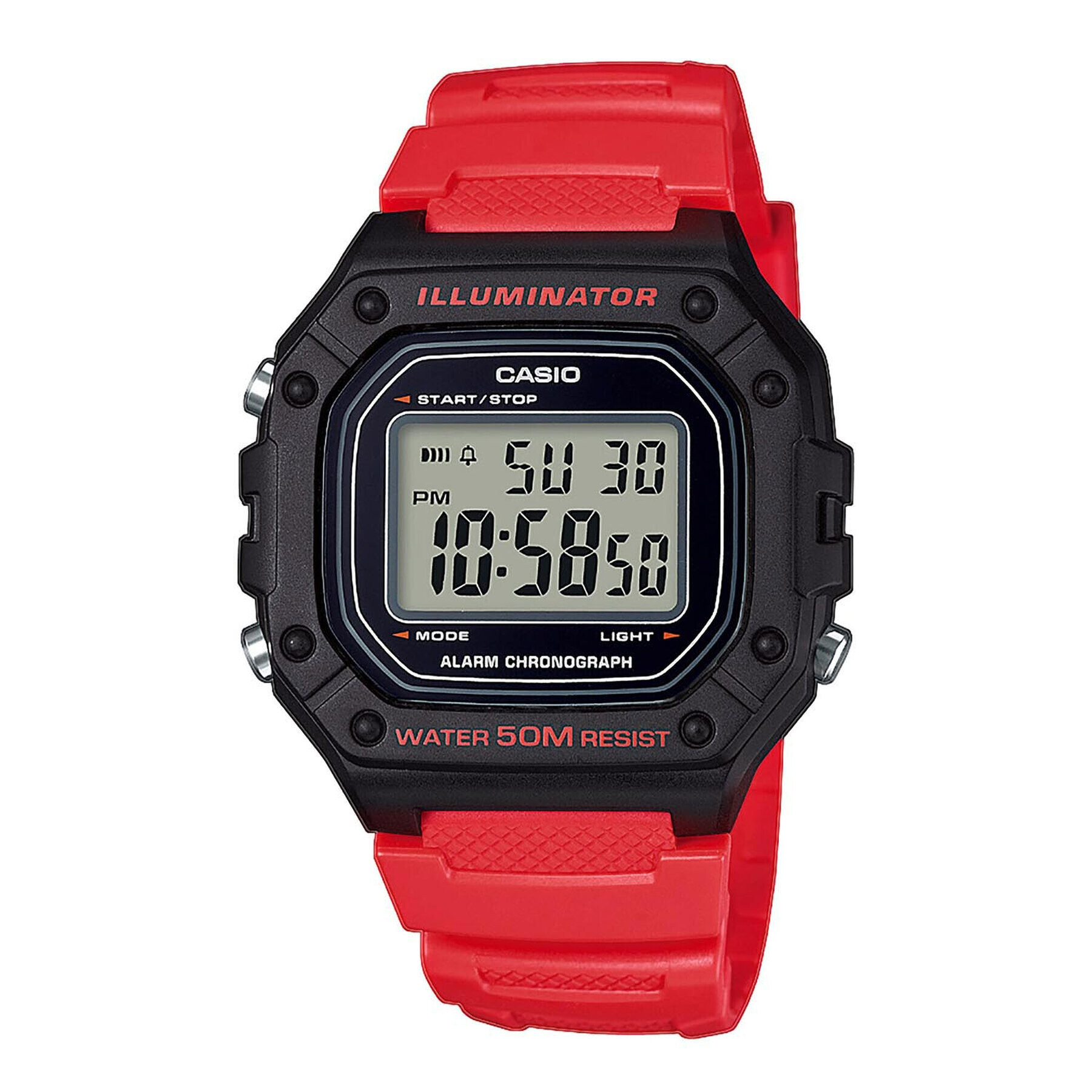 Casio Часовник Heavy Duty W-218H-4BVEF Червен - Pepit.bg