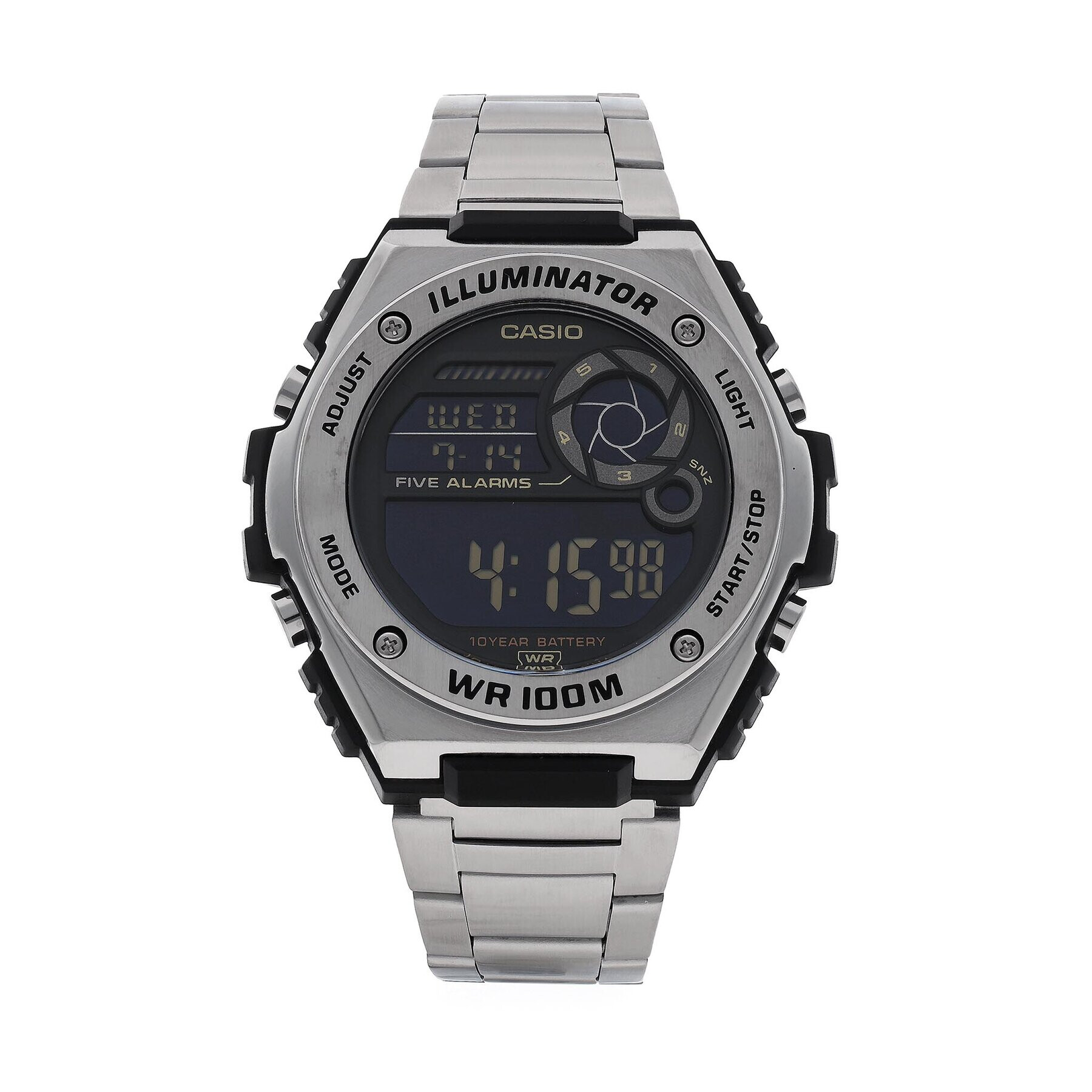Casio Часовник MWD-100HD-1BVEF Сребрист - Pepit.bg