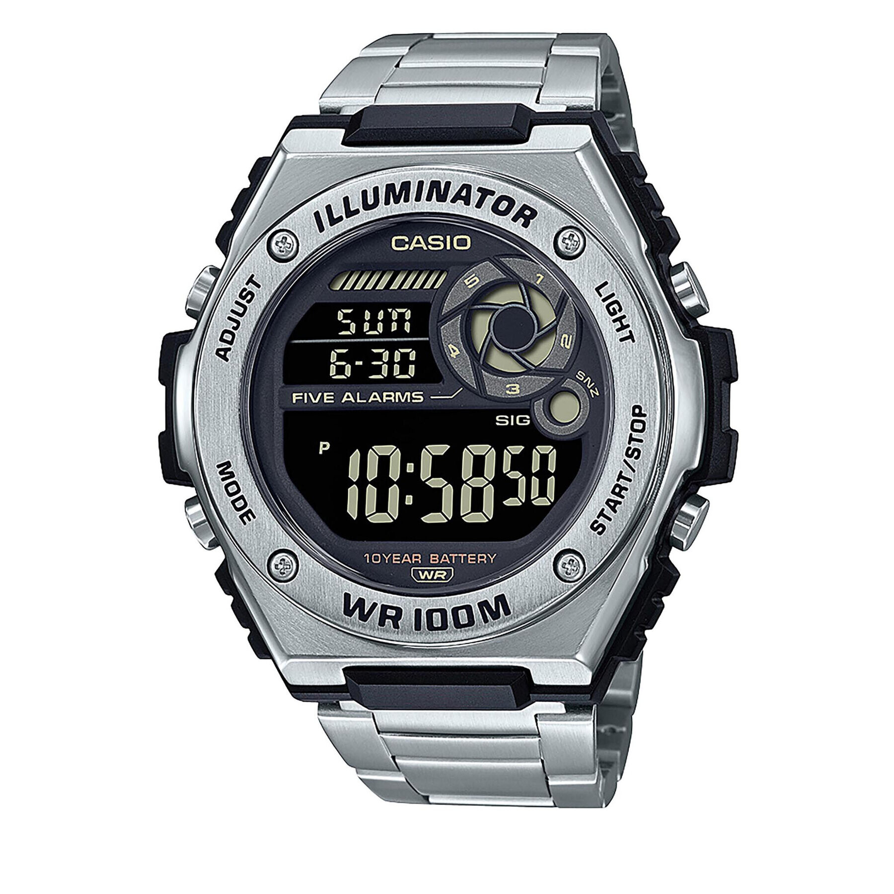 Casio Часовник MWD-100HD-1BVEF Сребрист - Pepit.bg
