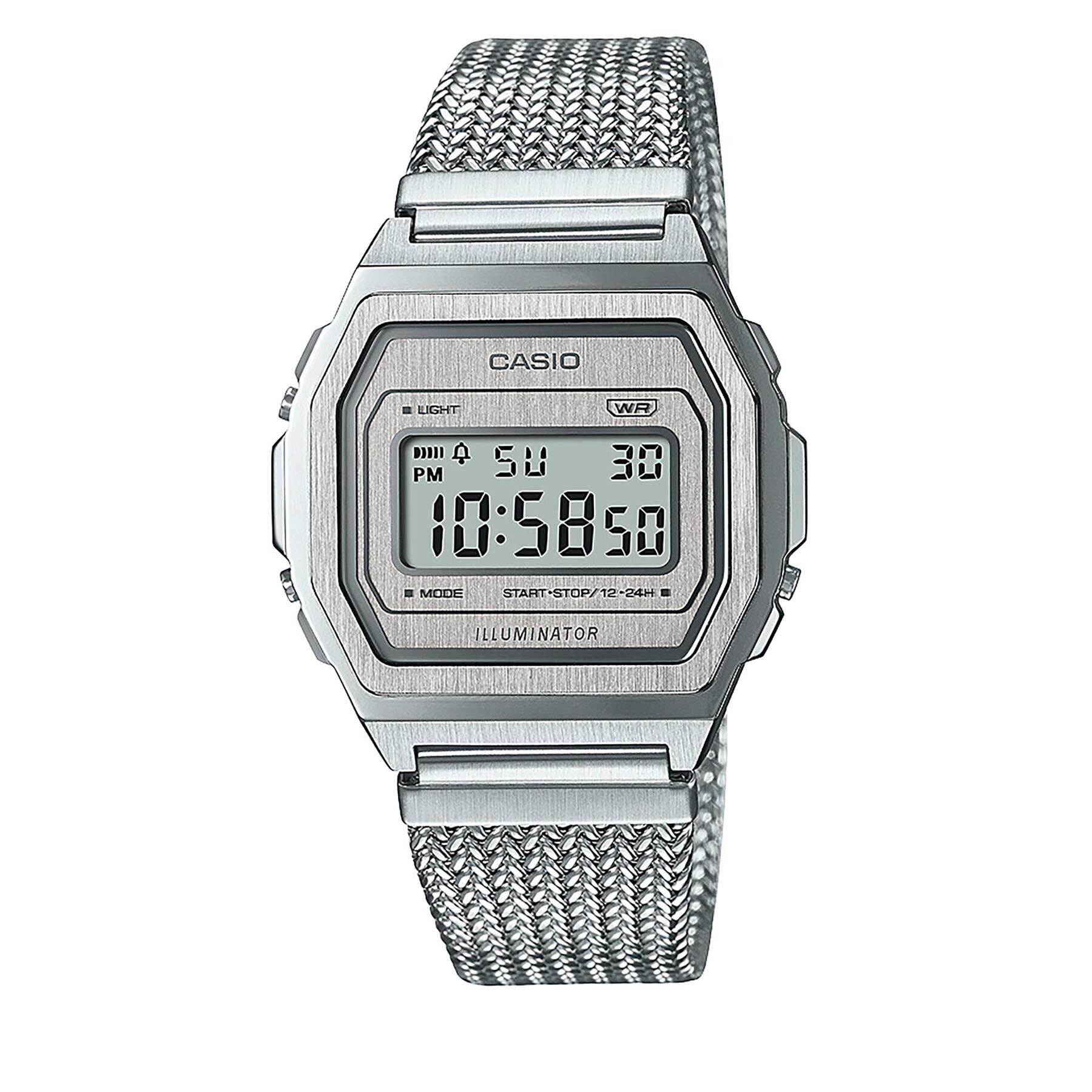 Casio Часовник Vintage A1000MA-7EF Сребрист - Pepit.bg